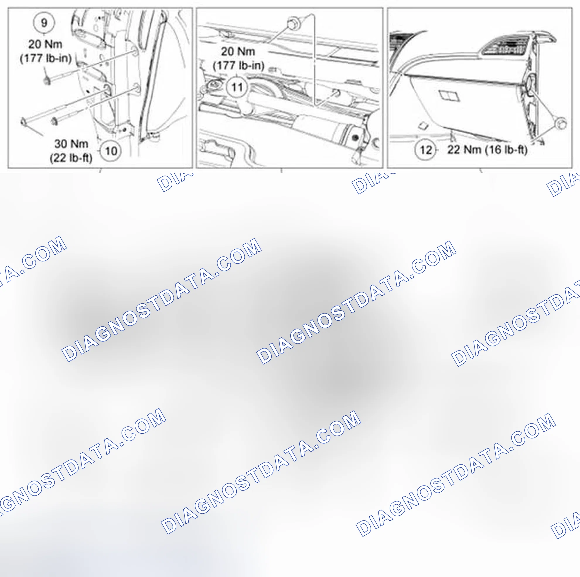 Scheme 62: MKX Instrument Panel Fasteners