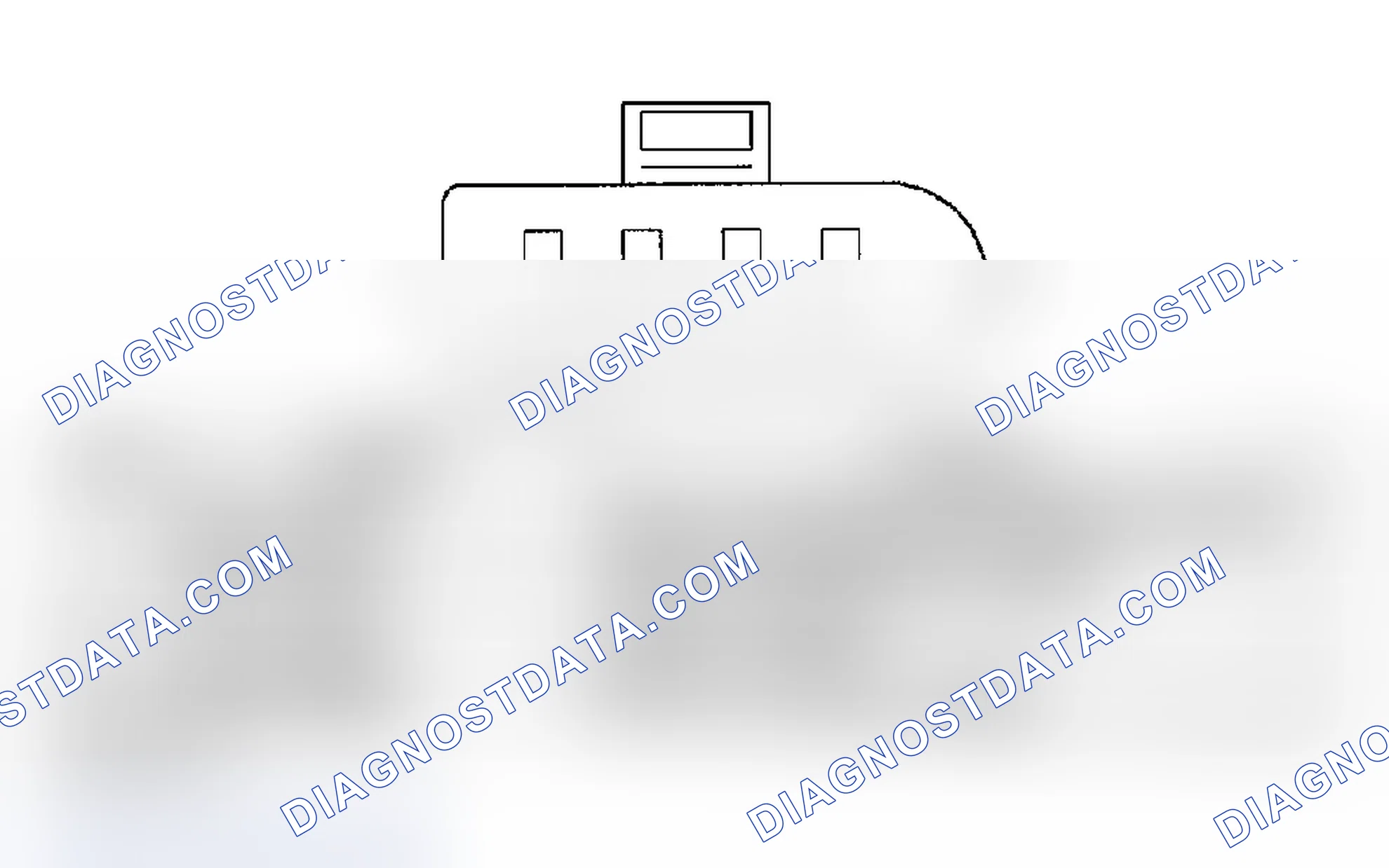 Scheme 786: INLET AIR TEMPERATURE/PRESSURE SENSOR CONNECTOR END VIEW
