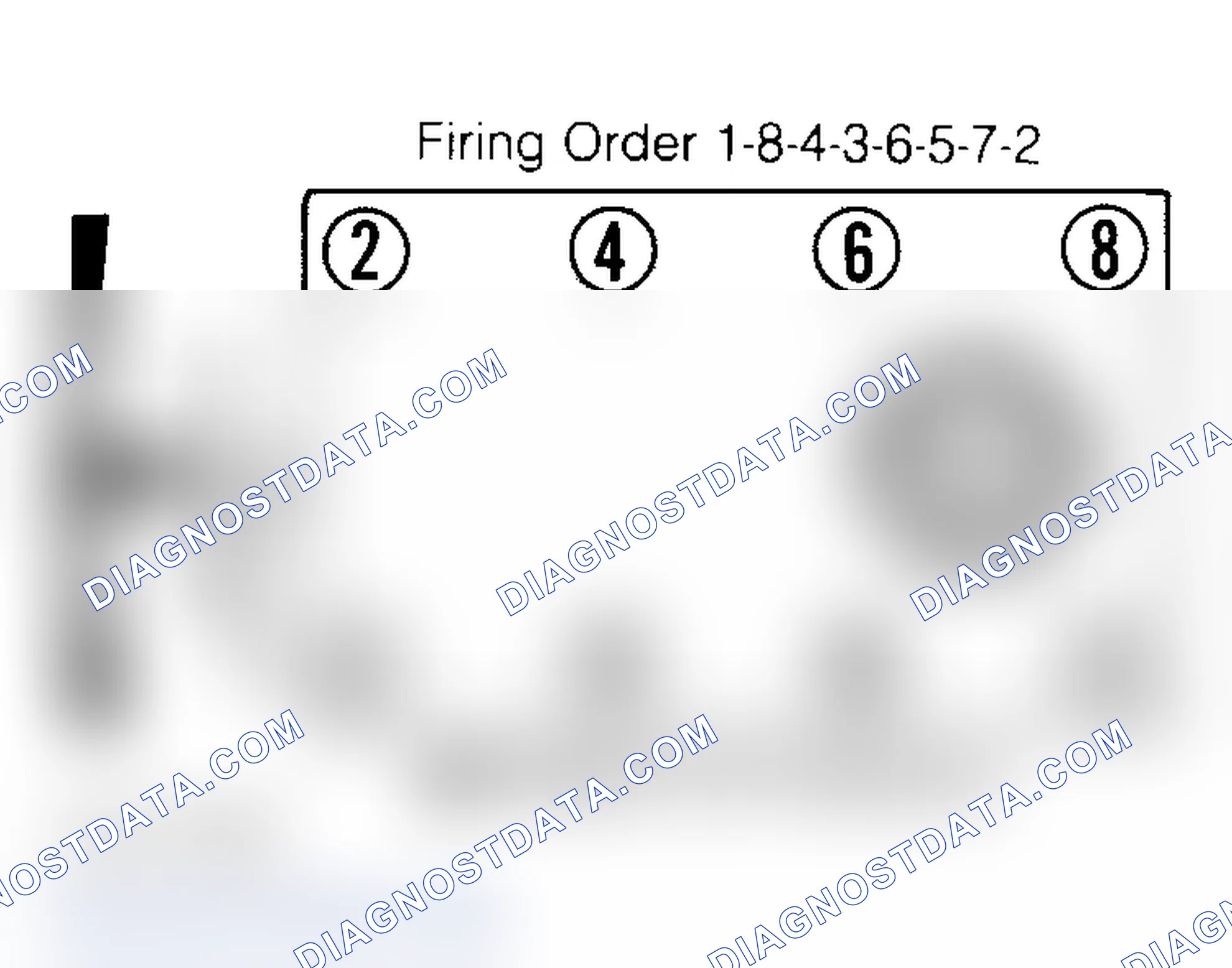Scheme 6: Firing Order & Timing Marks (5.0L, 5.7L & 7.4L)