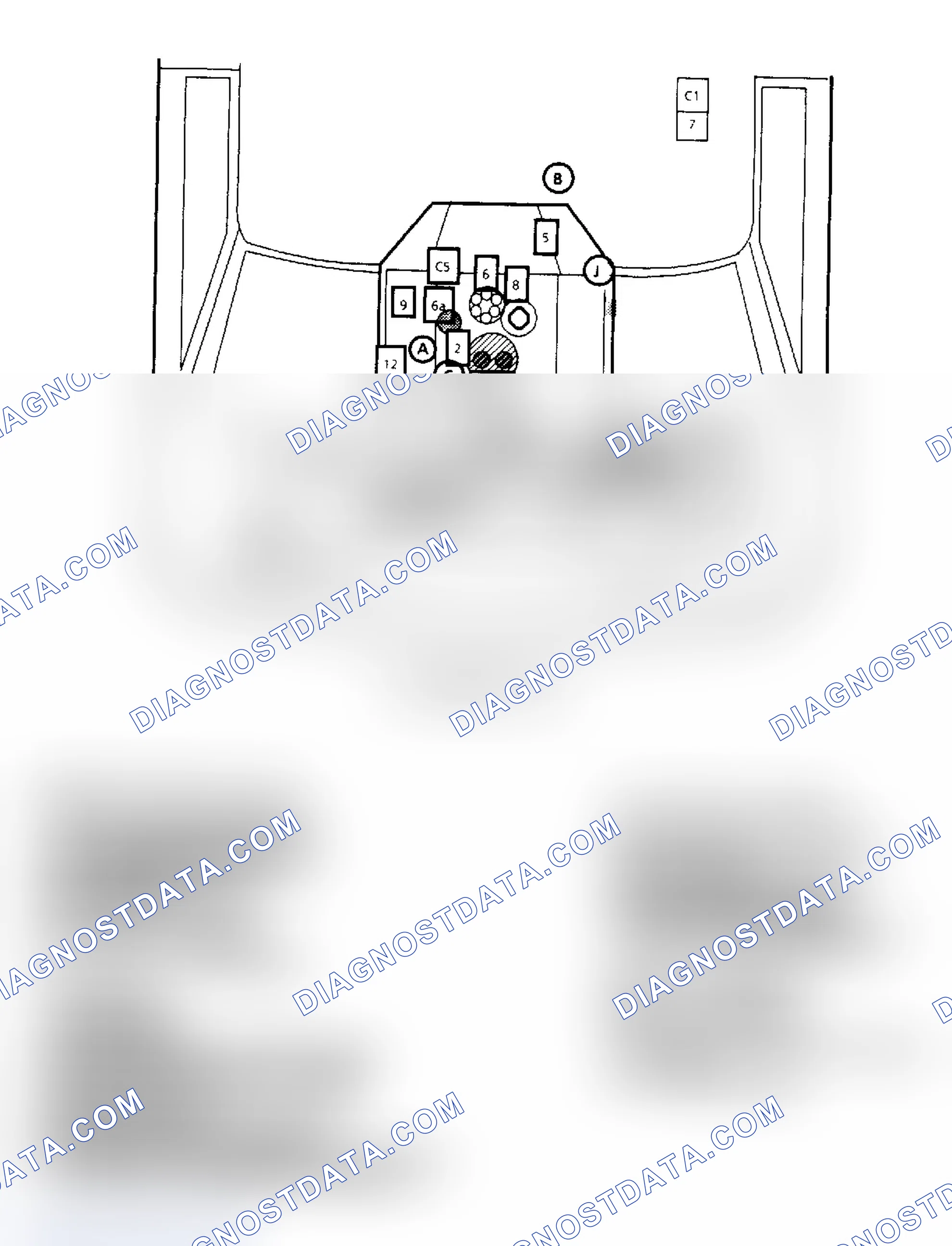 Scheme 166: Component Locations for "G" Series 4.3L
