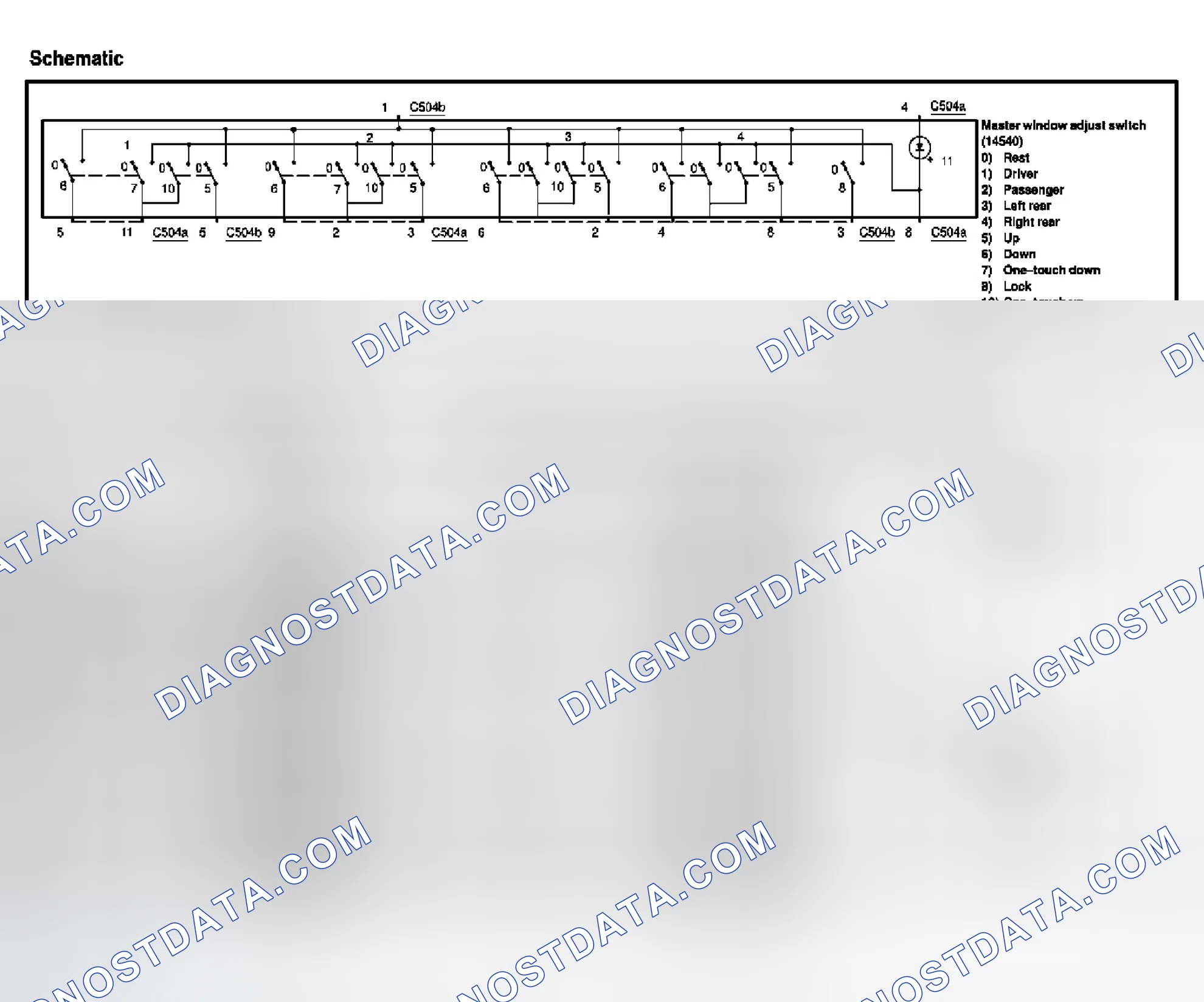 Scheme 100: Master window adjust switch (14540)