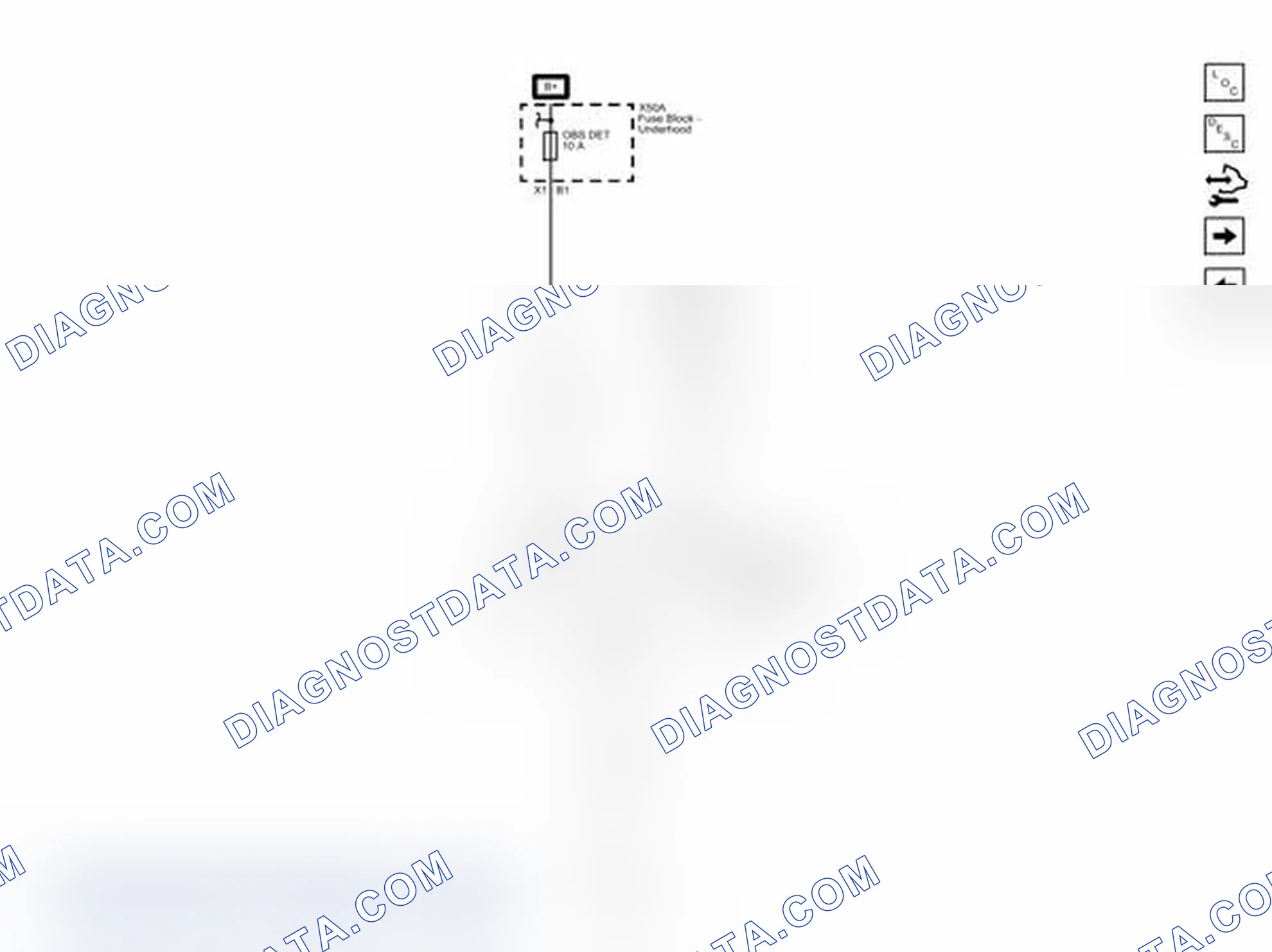 Scheme 3: Rear Object Sensing Power, Ground, and Serial Data (UD7) Wiring Schematics
