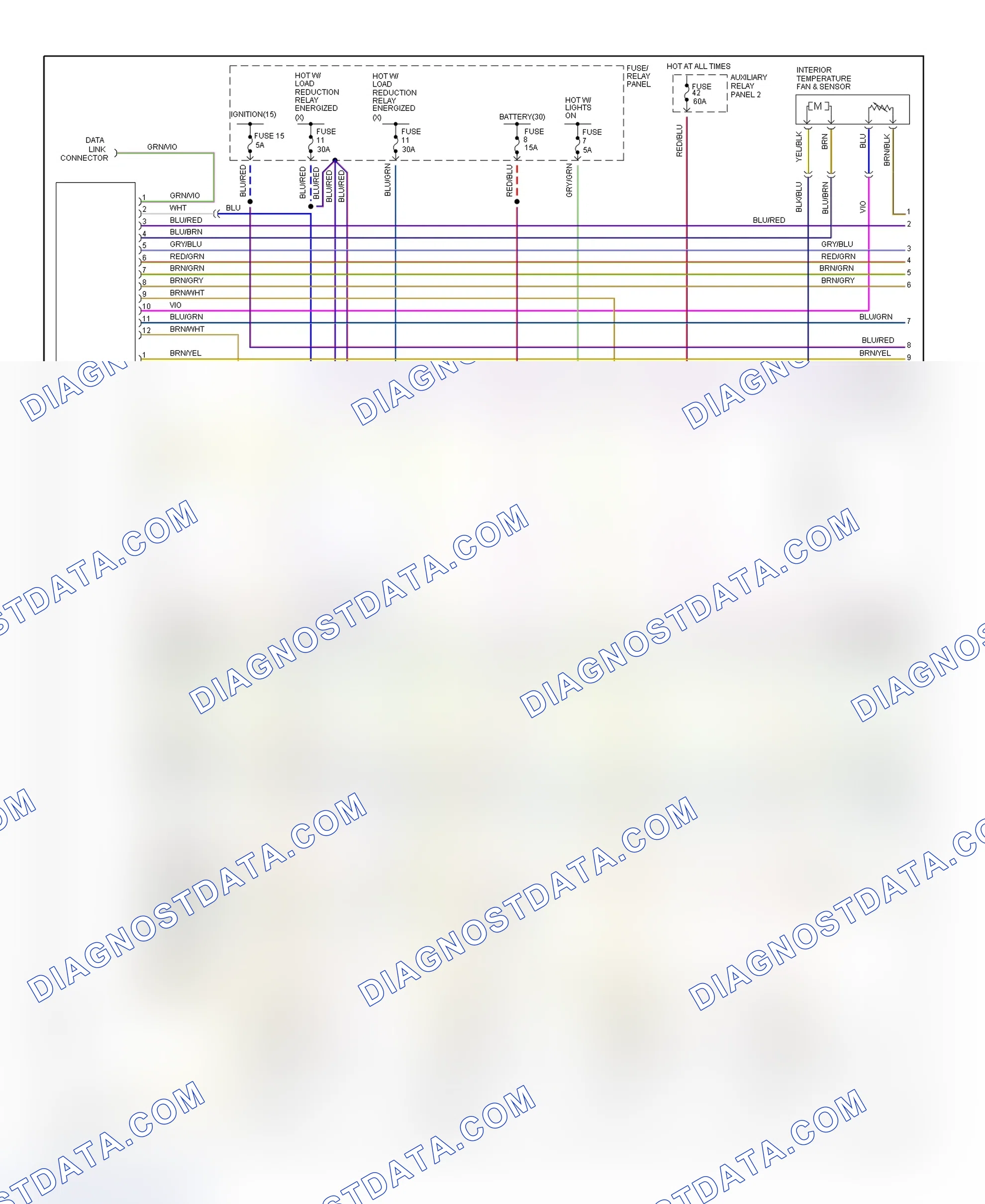 Scheme 6: A/C-Heater System Wiring Diagram (Early 95 Prod'n - 1 Of 2)