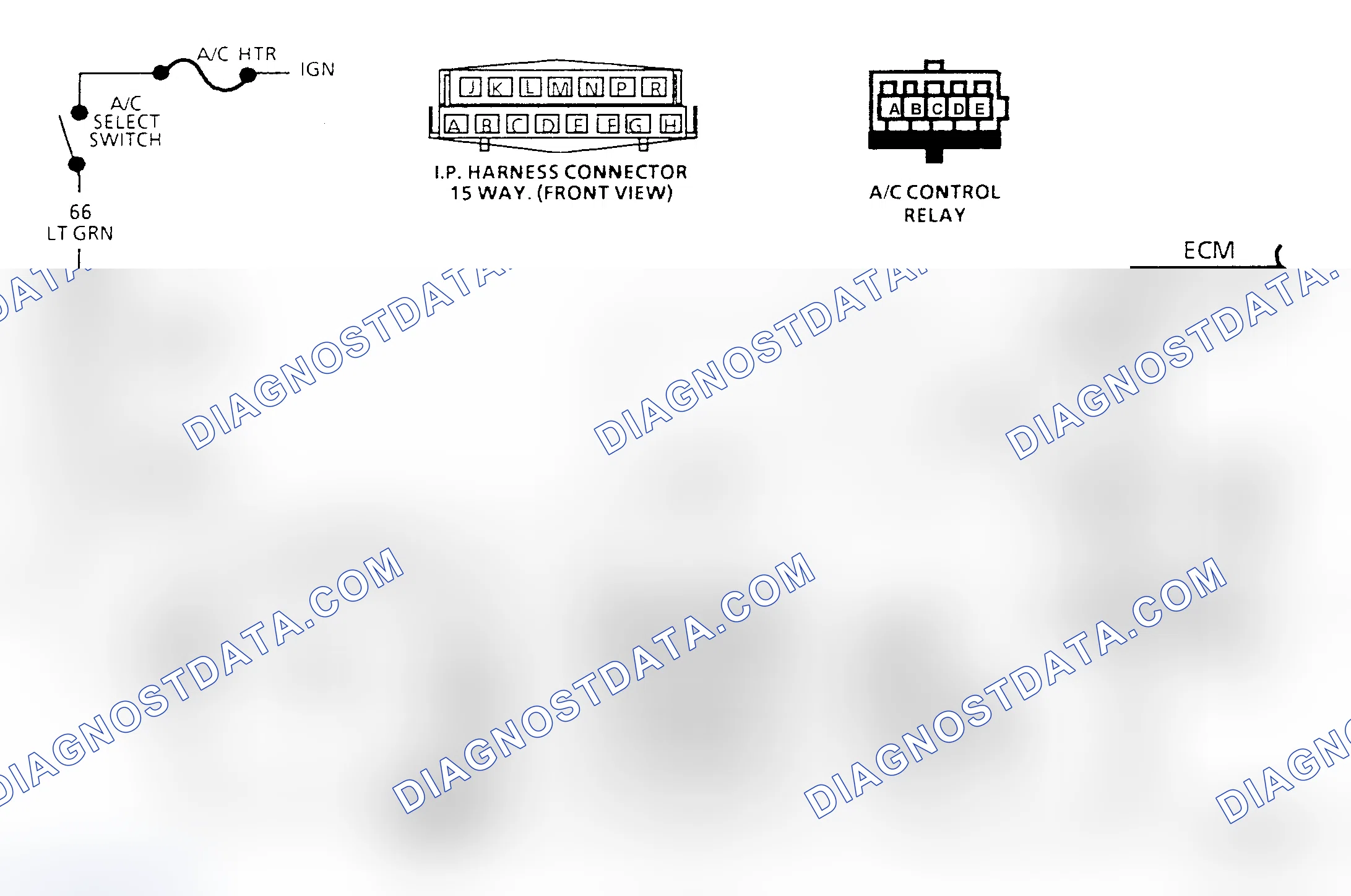 Scheme 662: Chart C10, A/C Clutch Control, Schematic