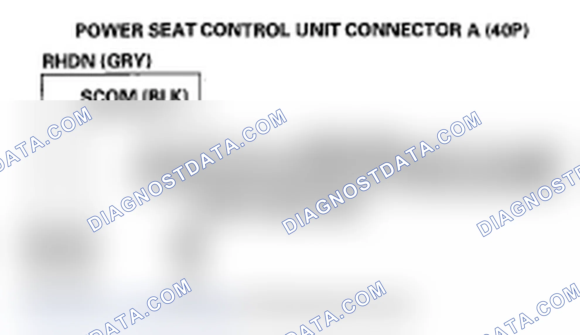 Scheme 75: DTC B1847: Power Seat Rear Up-Down Switch Circuit Malfunction