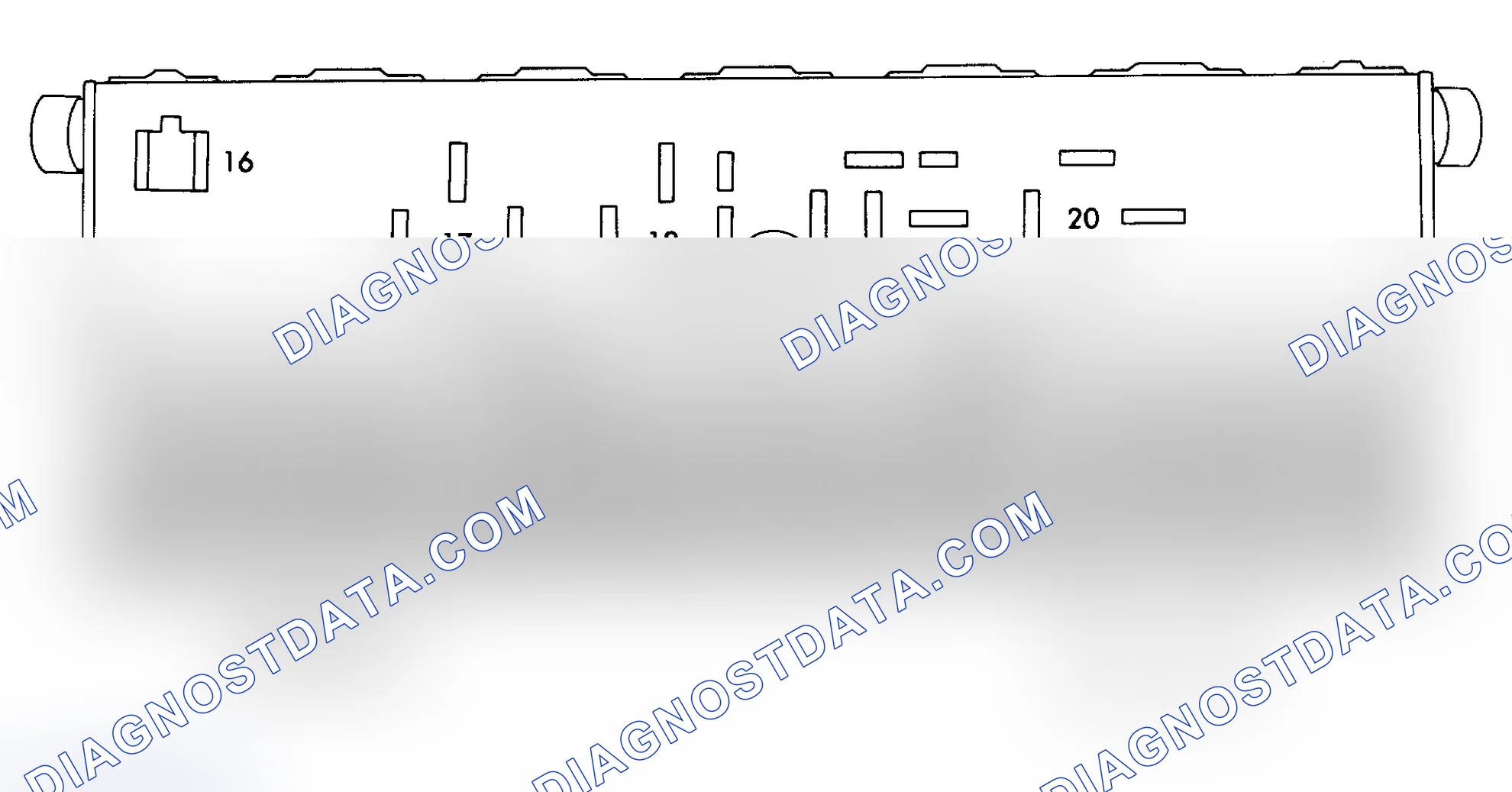 Scheme 6: FUSE PANEL IDENTIFICATION (1983 QUATTRO)