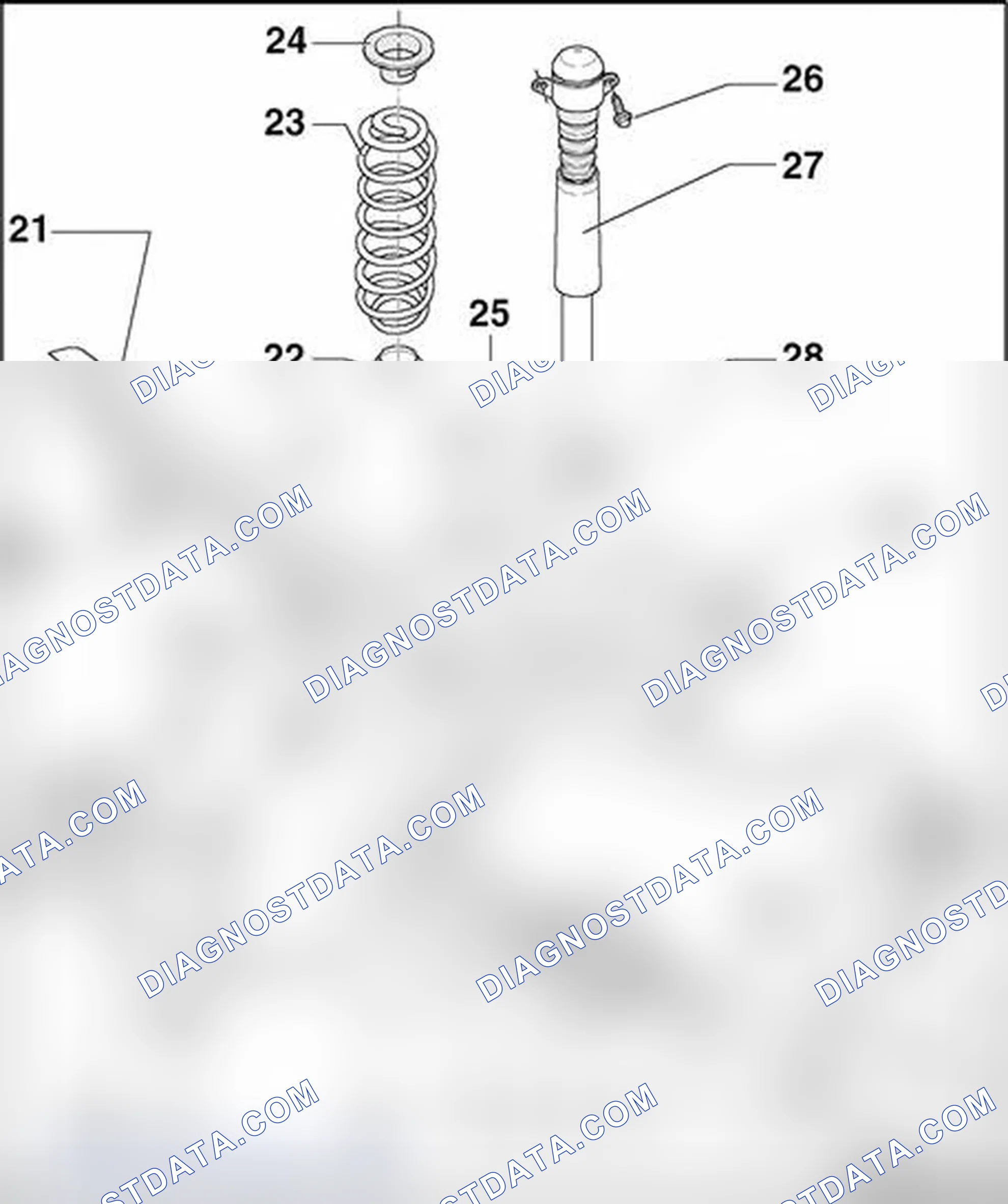 Scheme 996: Rear axle body, assembly overview