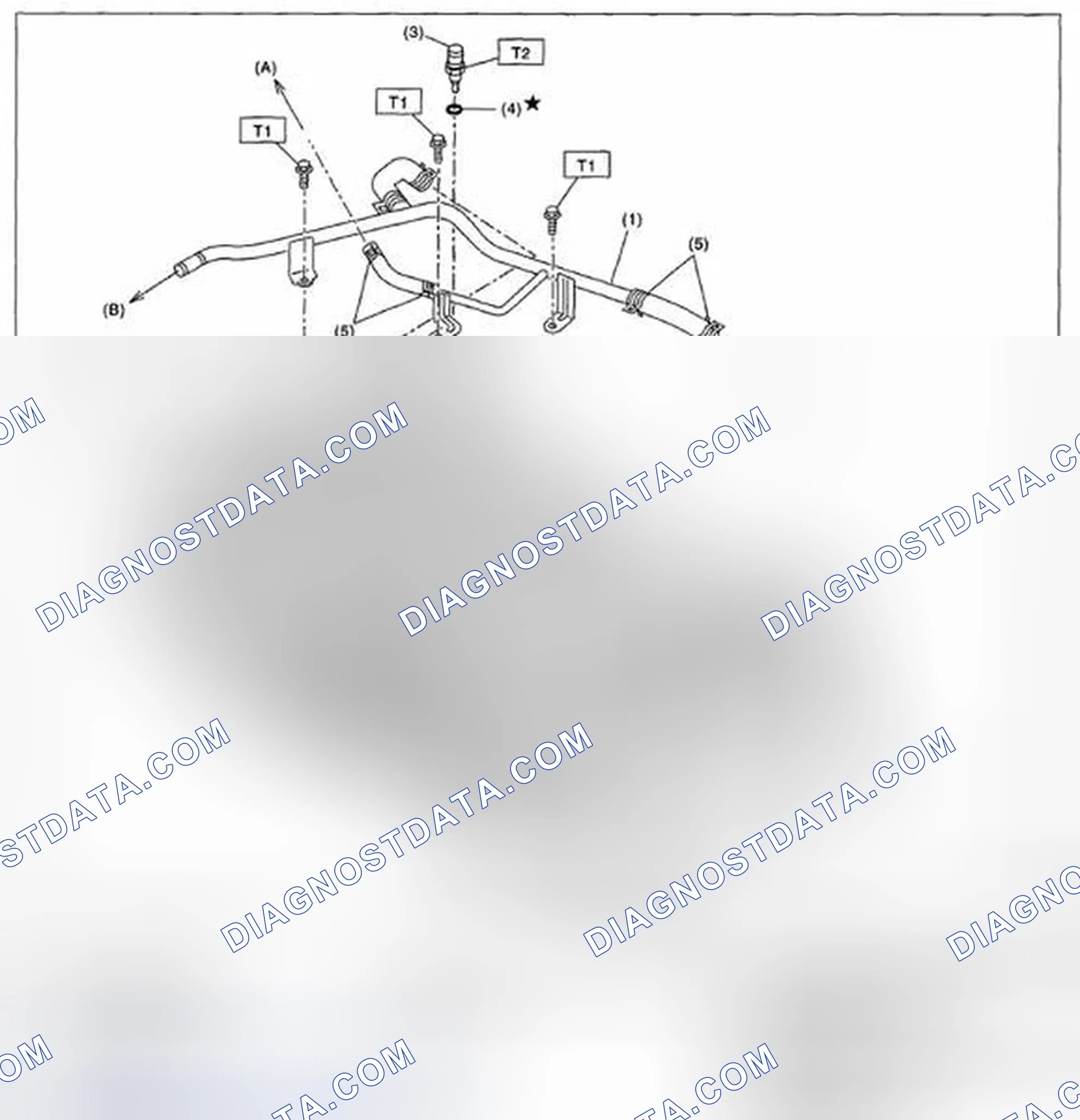 Scheme 78: ENGINE COOLANT TEMPERATURE SENSOR AND HEATER HOSE