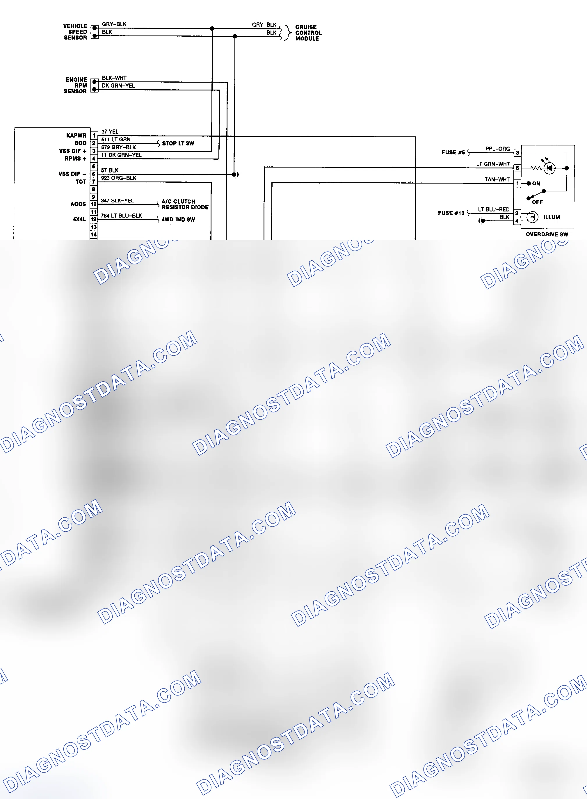 Scheme 142: E4OD Wiring Diagram (1989 Bronco & "F" Series - Diesel)