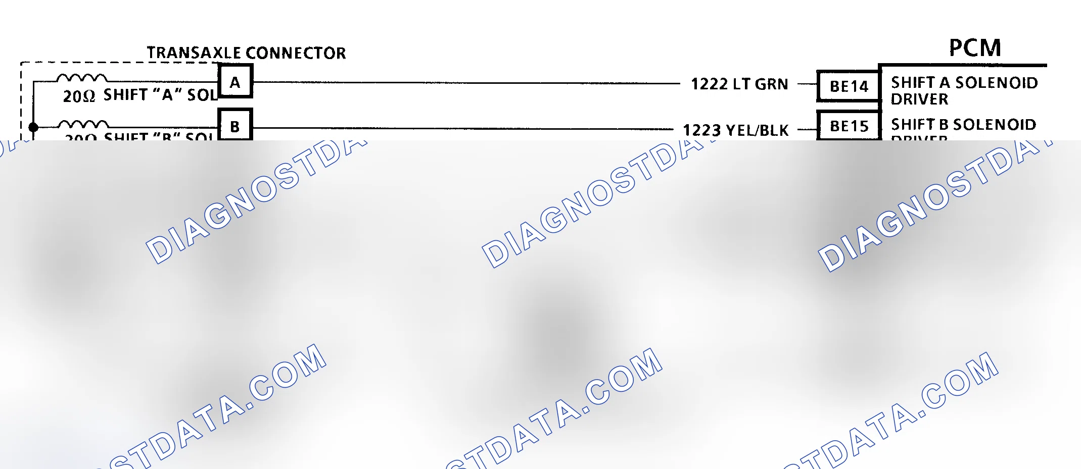 Scheme 39: Code P0703 Schematic (3.8L) TCC Brake Switch Input