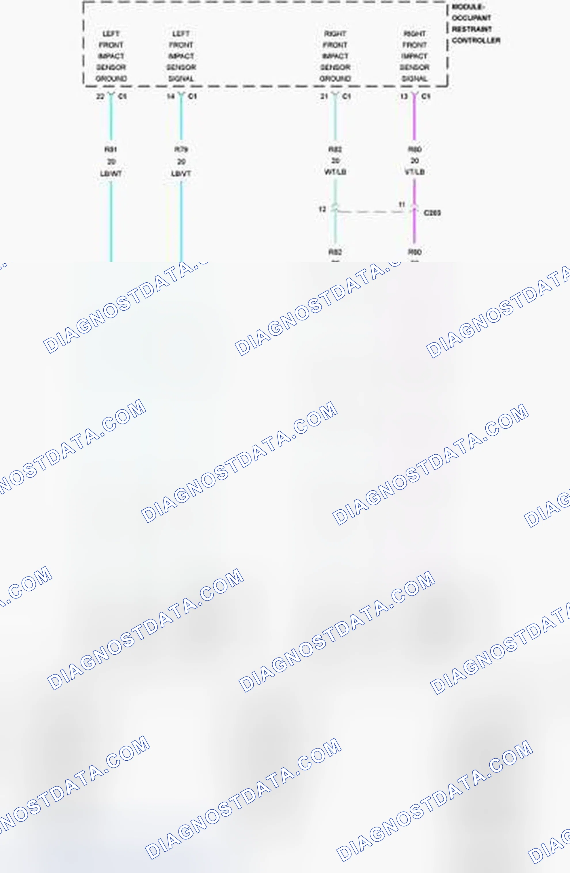 Scheme 122: B0090-49-LEFT FRONTAL RESTRAINTS SENSOR - INTERNAL ELECTRONIC FAILURE