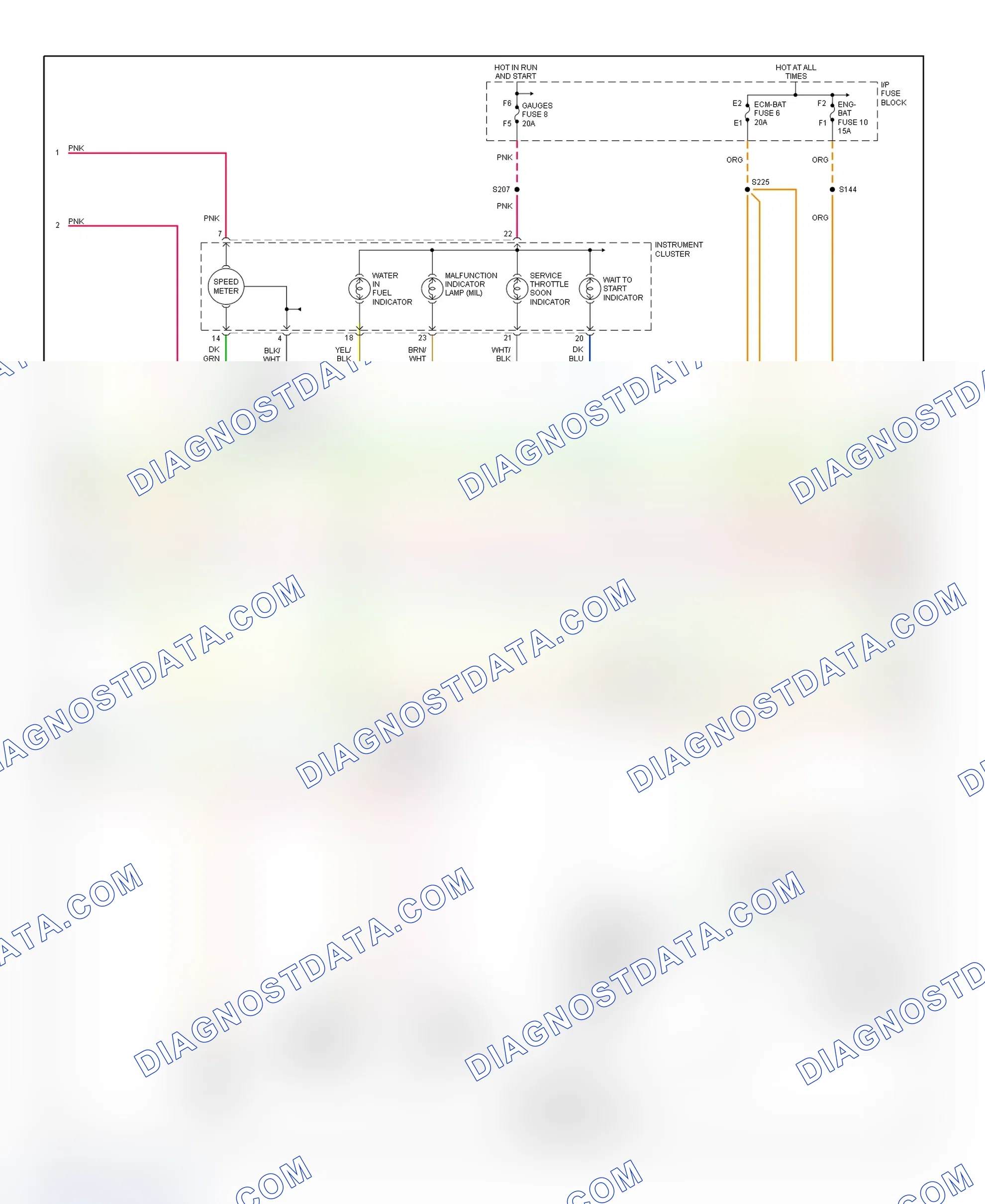 Scheme 97: PCM Wiring Diagram (Forward Control - Commercial Chassis - 6.5L VIN F - 3 Of 4)