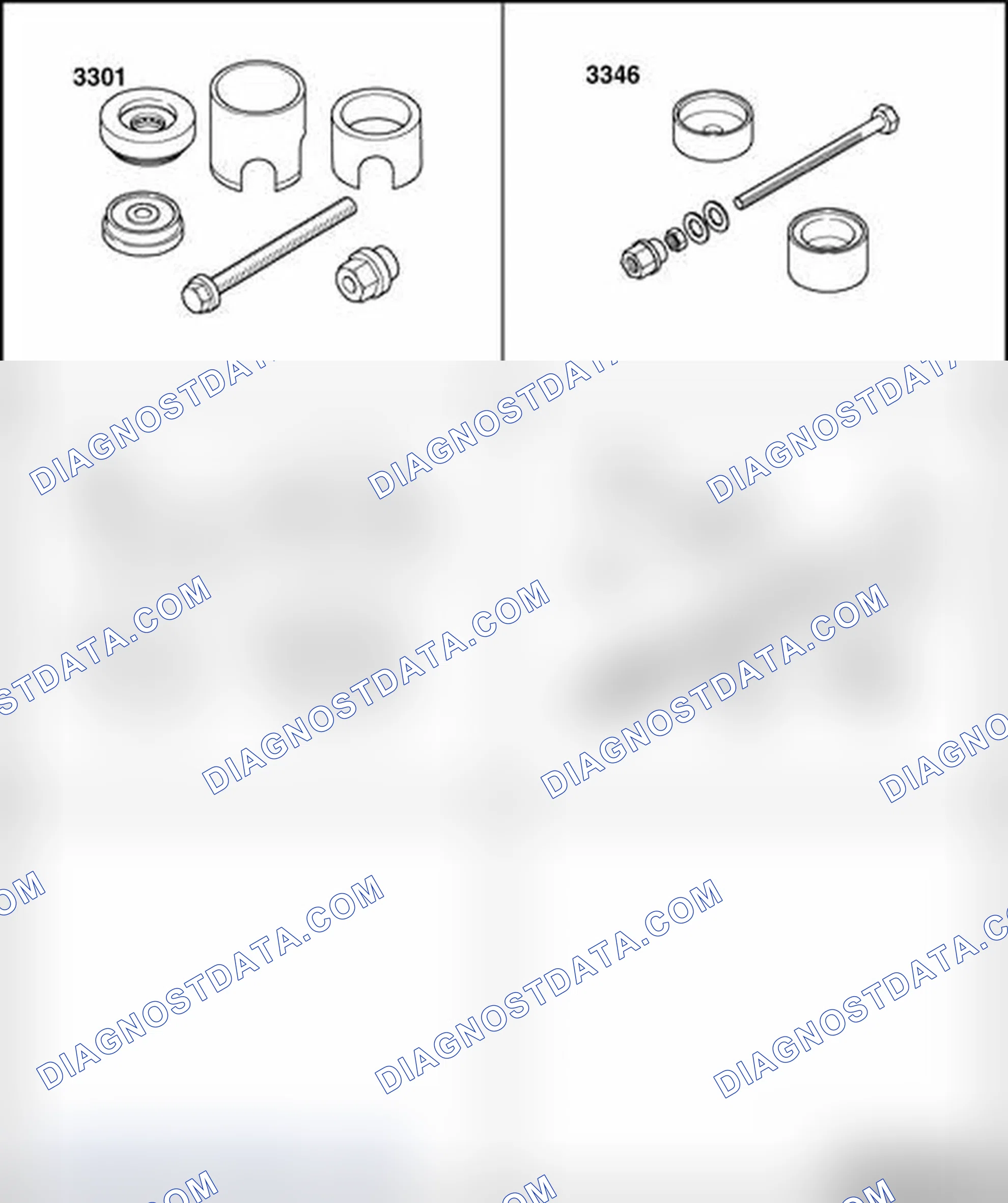 Scheme 1052: Trailing arm bushing, removing and installing