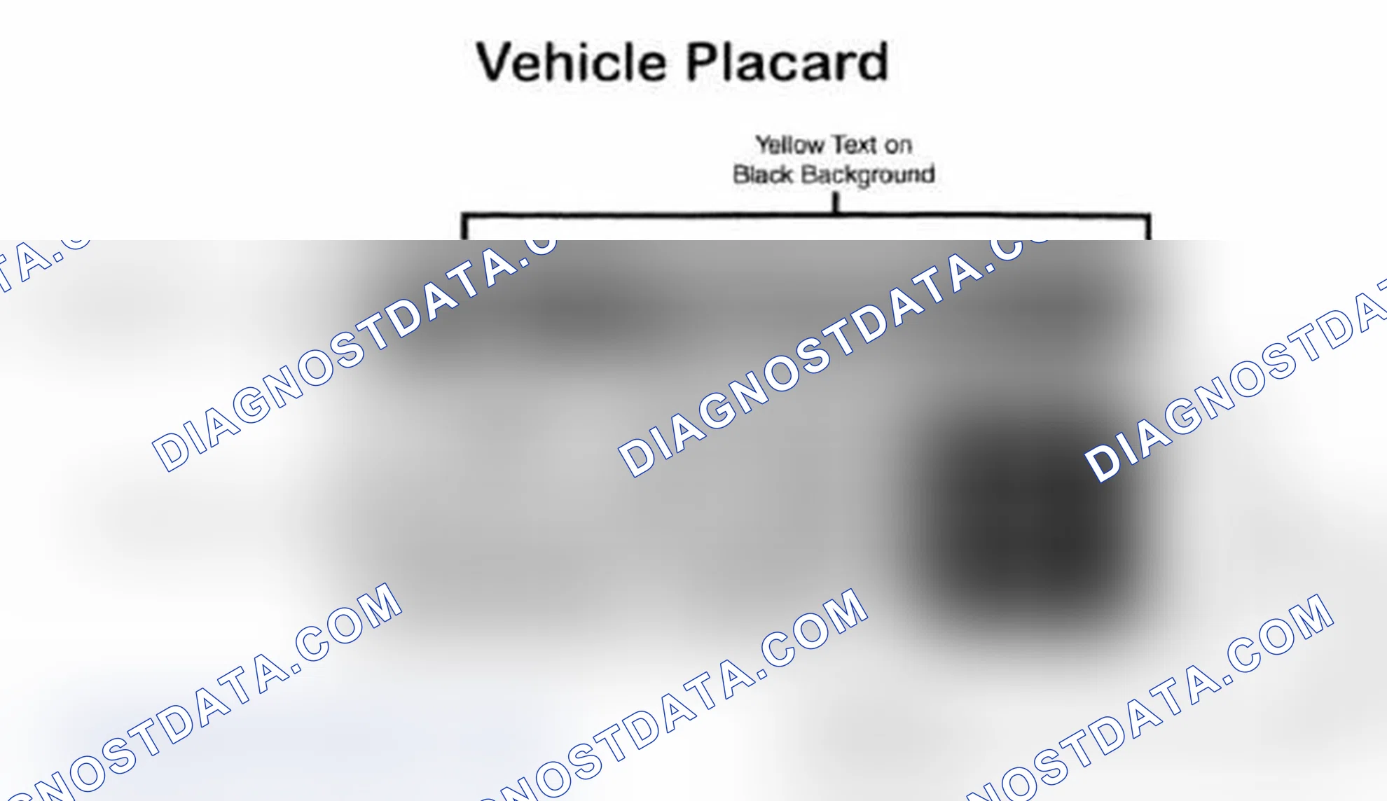 Scheme 28: Vehicle Tire Placard - Typical