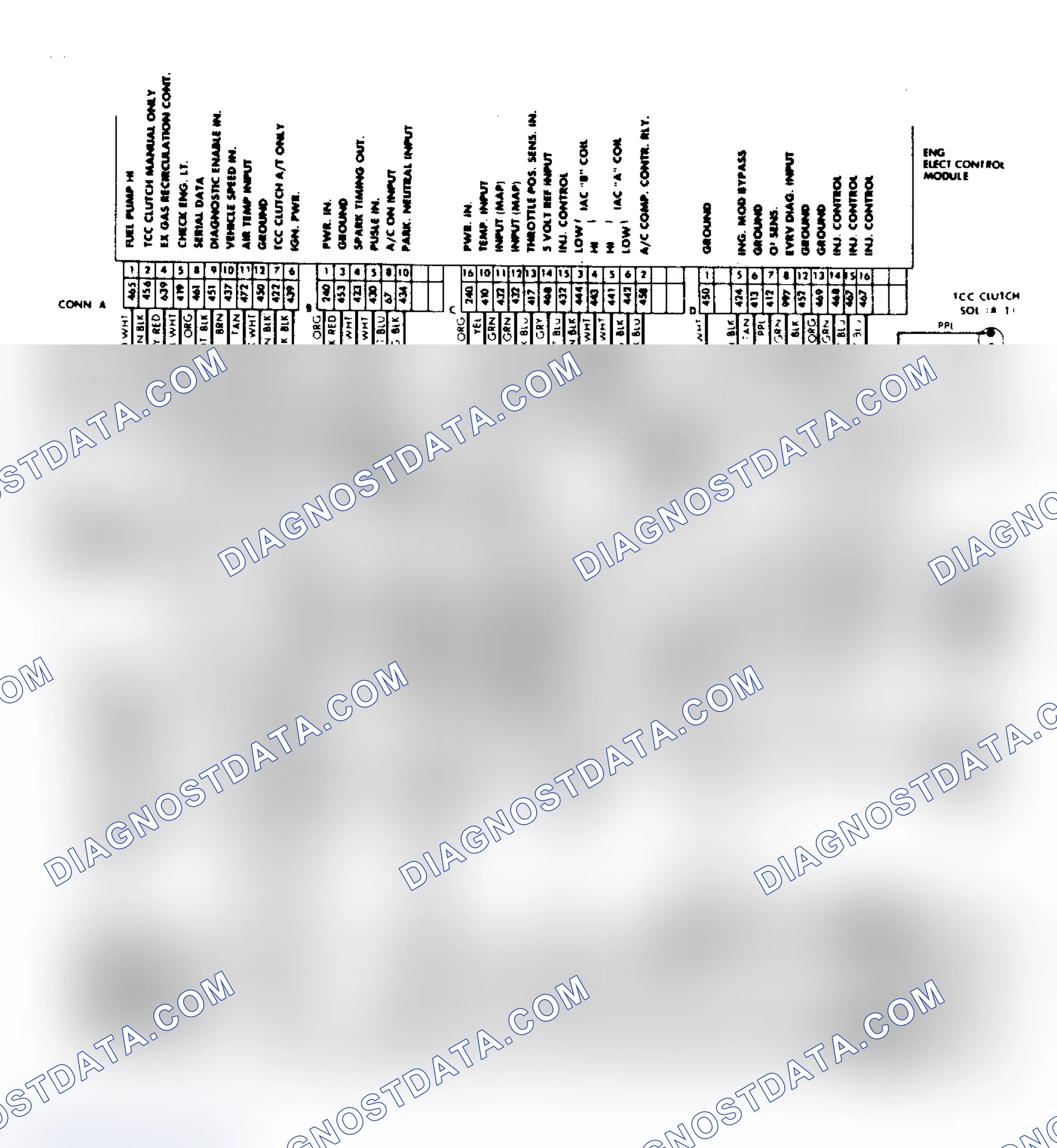 Scheme 49: Wiring Diagram for 2.8L Fiero Port Fuel Injection System