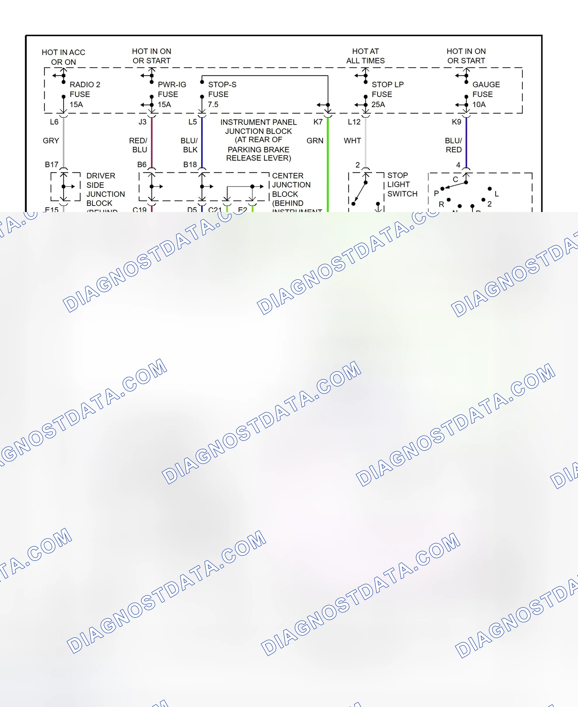Scheme 45: Shift Interlock System Wiring Diagram (1998 LS400)