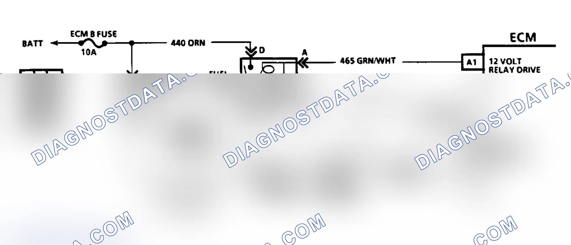 Scheme 97: CODE 54, FUEL PUMP CIRCUIT