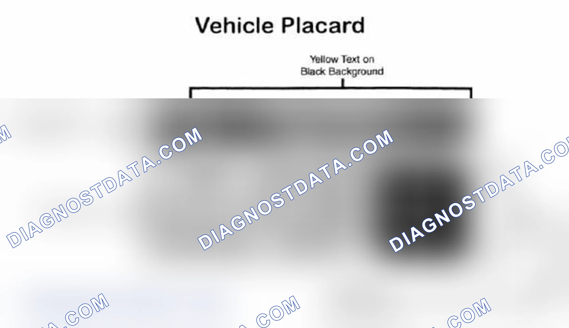 Scheme 28: Vehicle Tire Placard - Typical