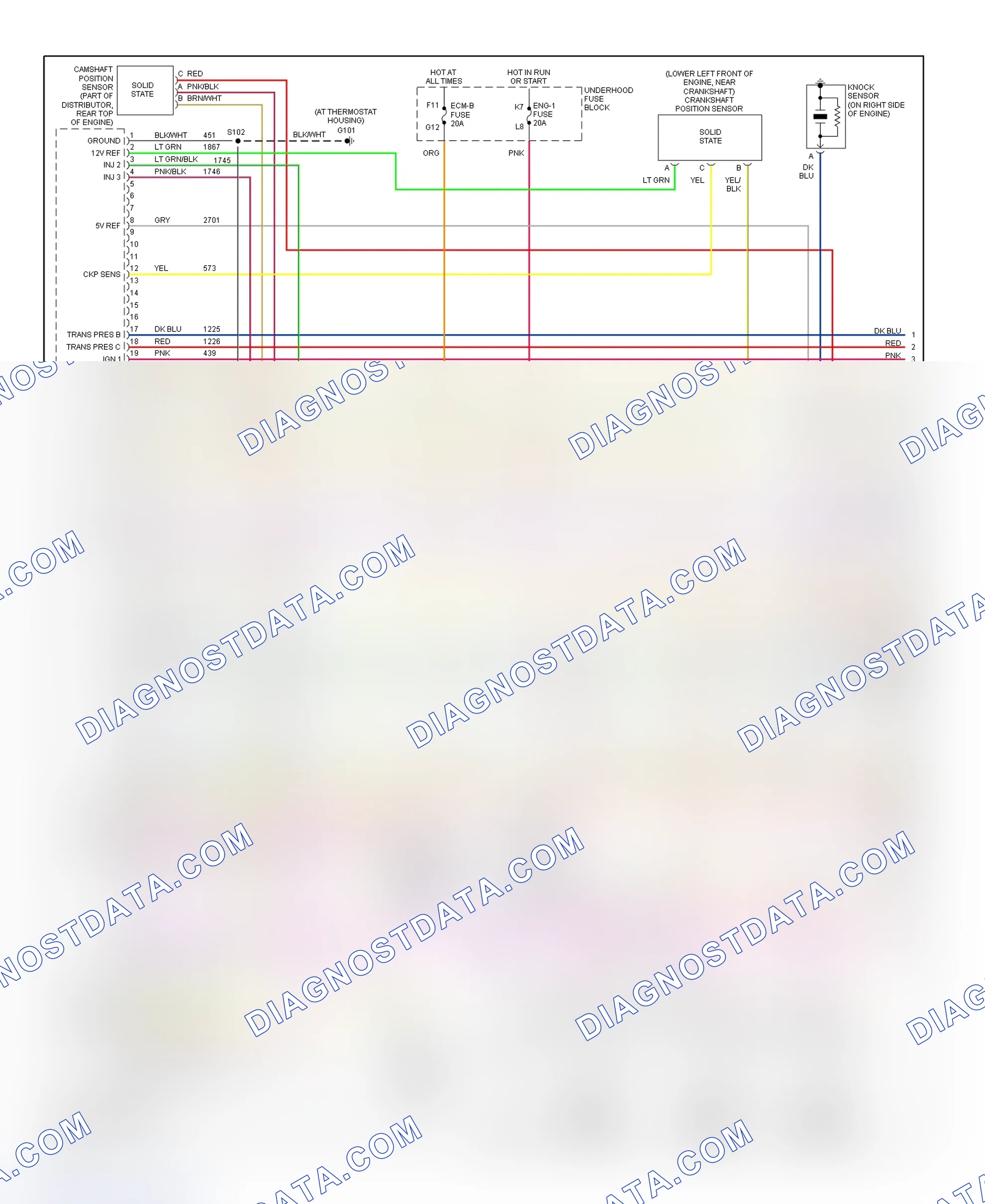 Scheme 127: PCM Wiring Diagram (Chevy Express & Savana - 5.7L CNG Bi-Fuel - 1 Of 6)