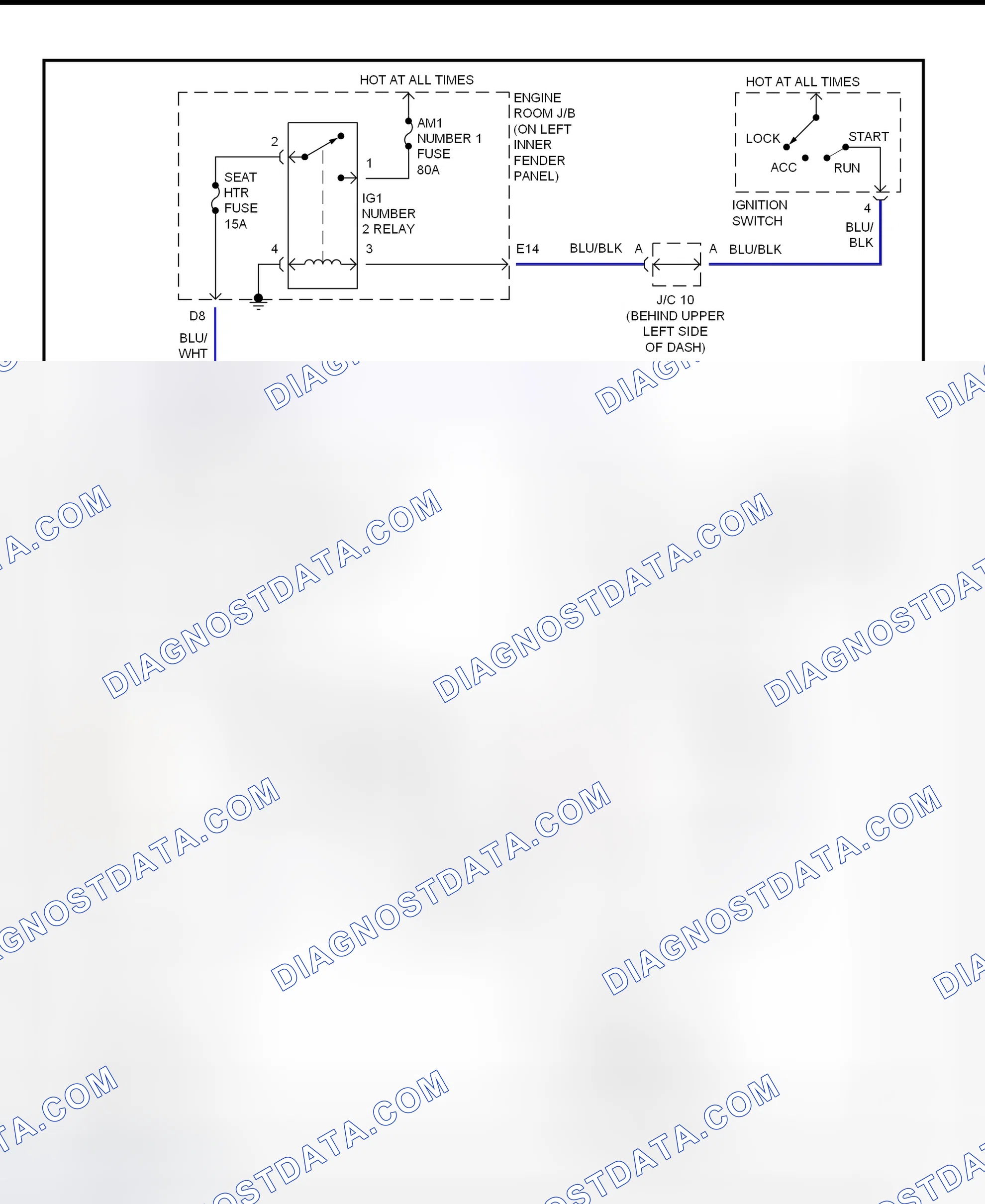 Scheme 17: Heated Seat System Wiring Diagram (LX470)