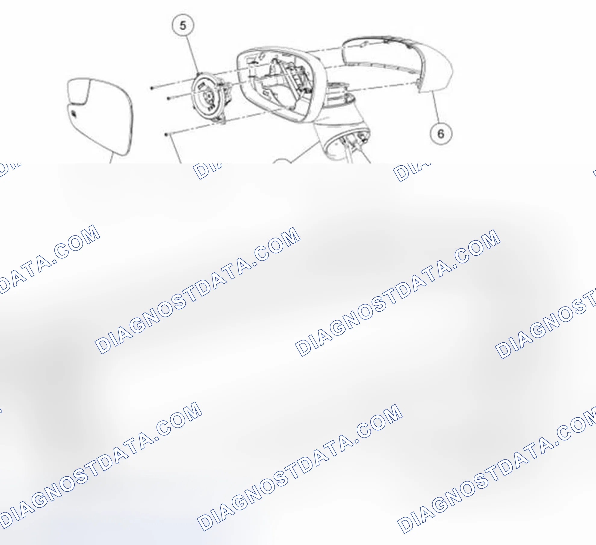 Scheme 33: Exterior Mirrors - Exploded View