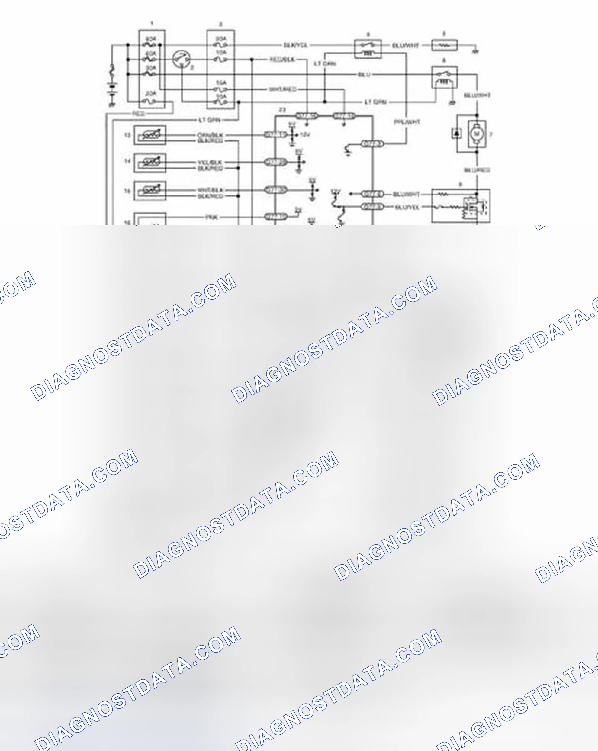 Scheme 151: A/C System Wiring Diagram