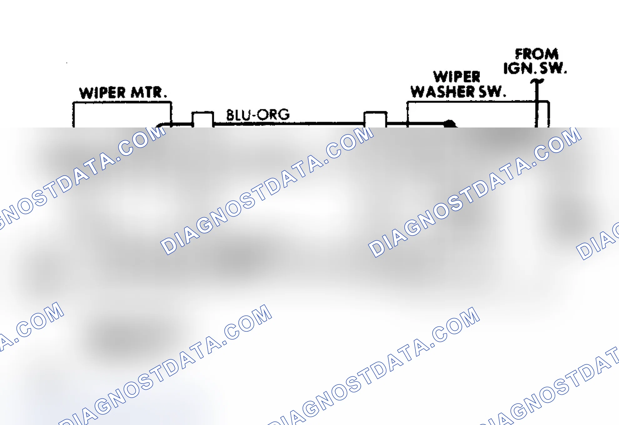 Scheme 1: Wiring Diagram 2-Speed Non-Interval Wipers