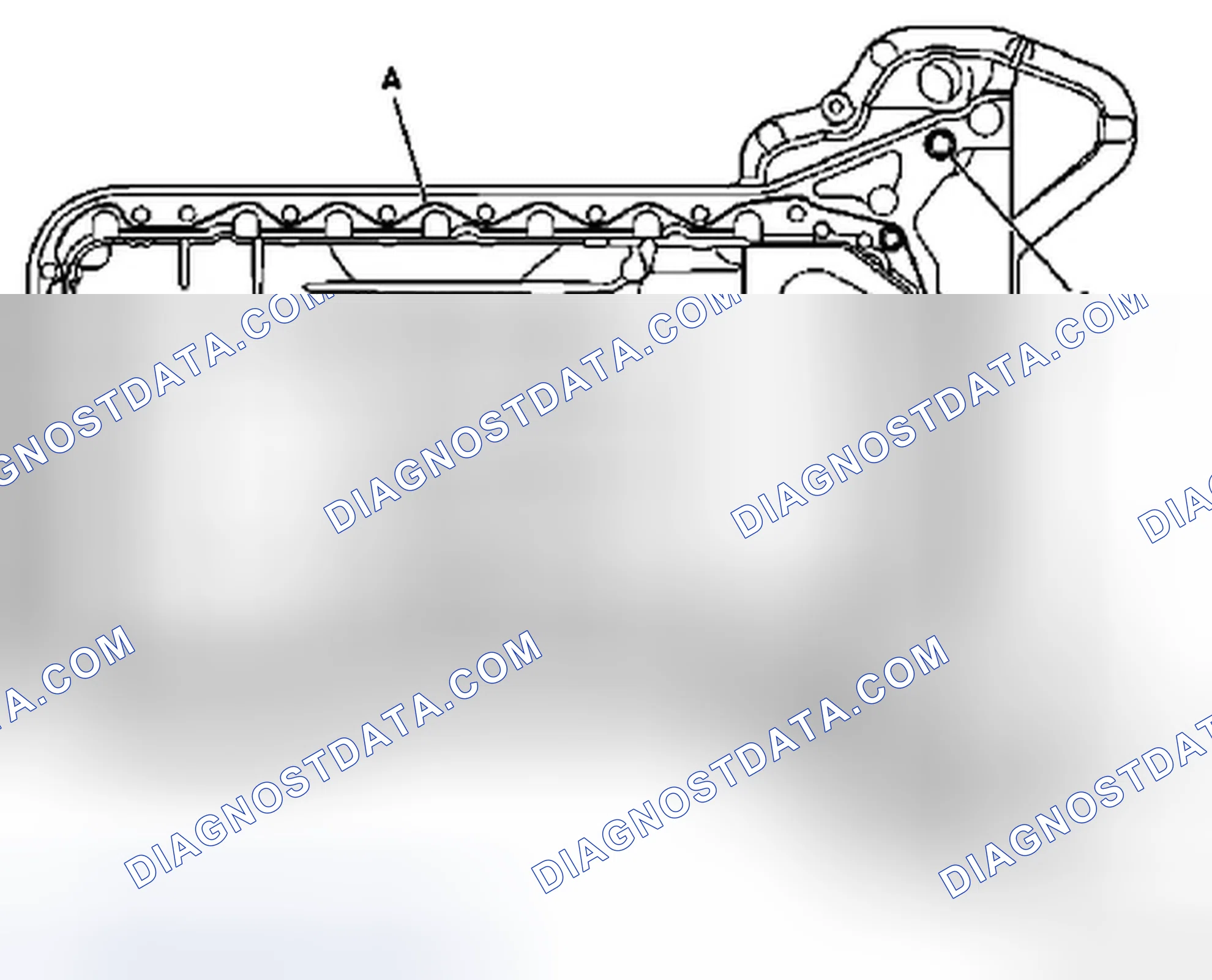 Fig. 37: Identifying Sealant Beads - Oil Pan With Rear Sump