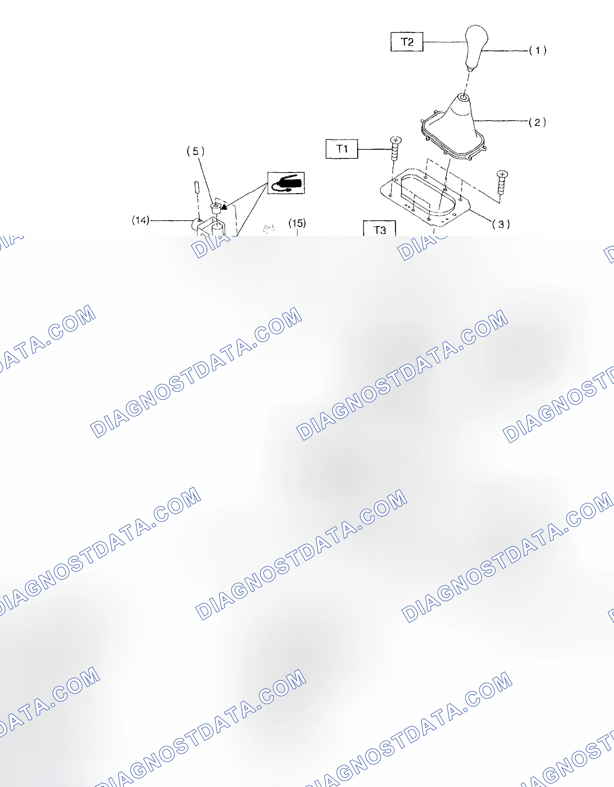 Scheme 484: Identifying MT Select Lever Components
