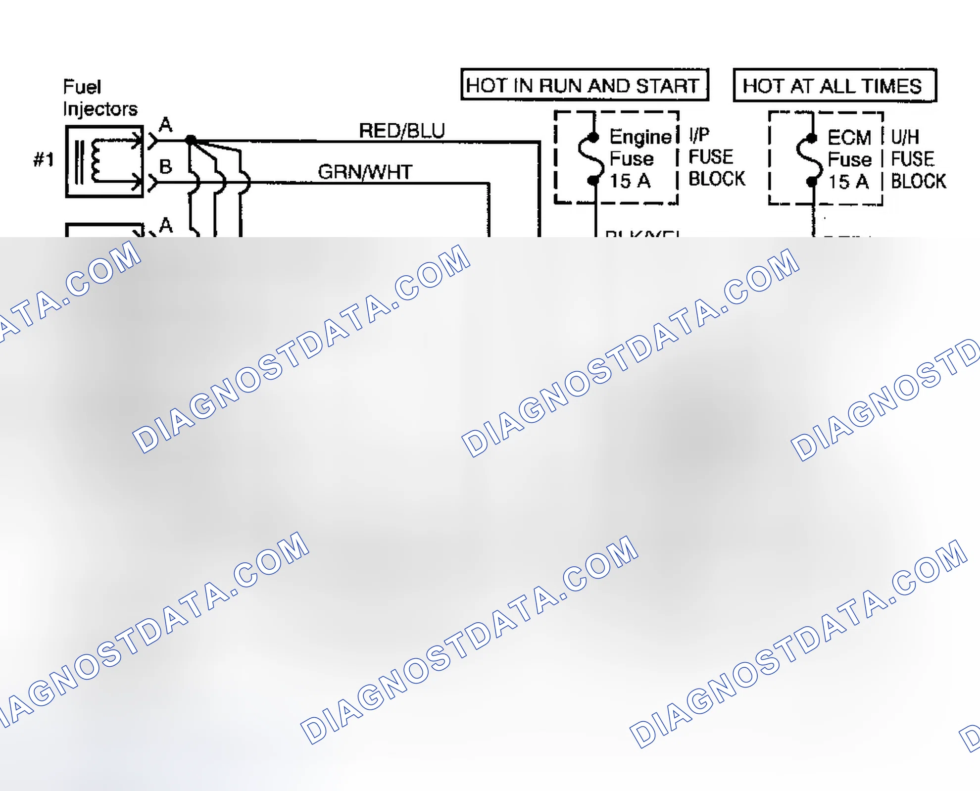 Scheme 8: DTC P0201: INJECTOR CIRCUIT MALFUNCTION - CYLINDER NO. 1