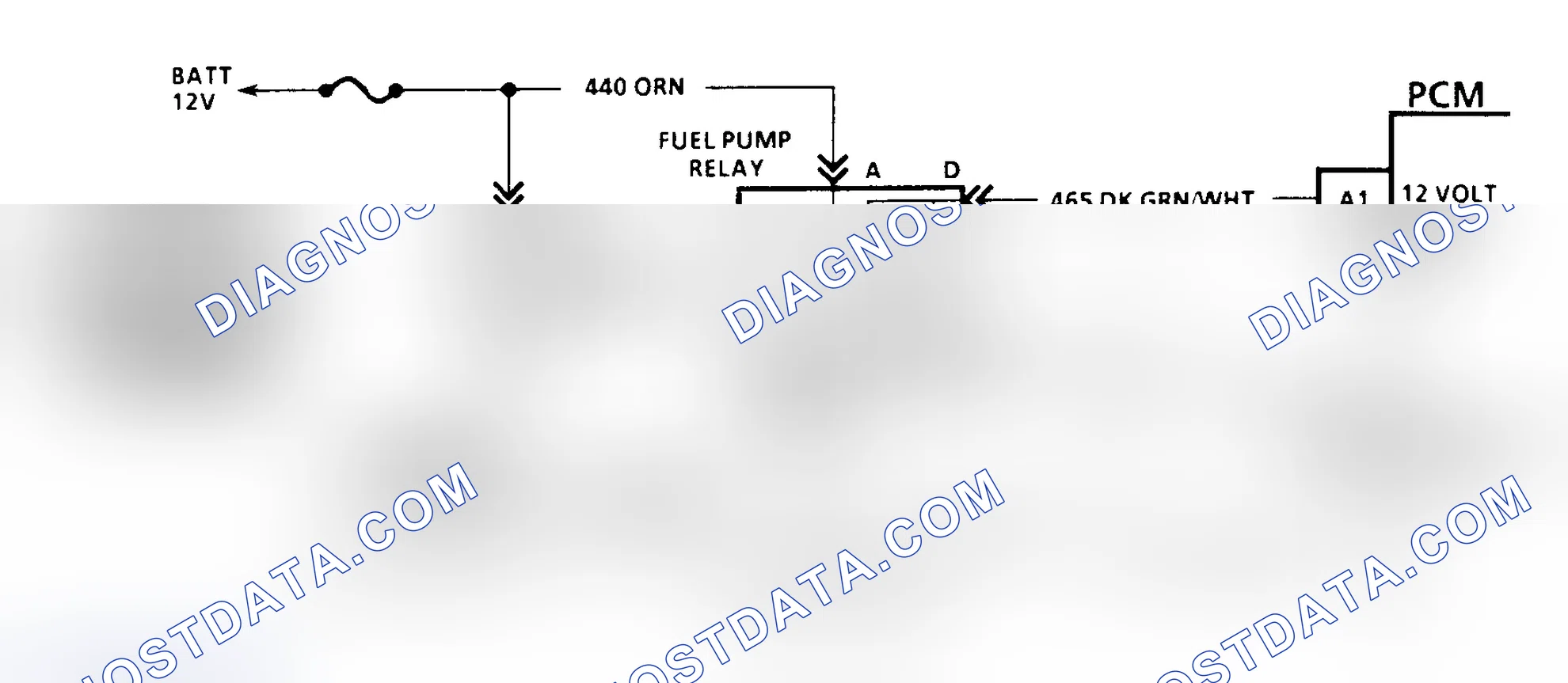 Scheme 138: Code 54 Schematic (All Models W/4L80-E Trans. Except G Series) Fuel Pump Circuit