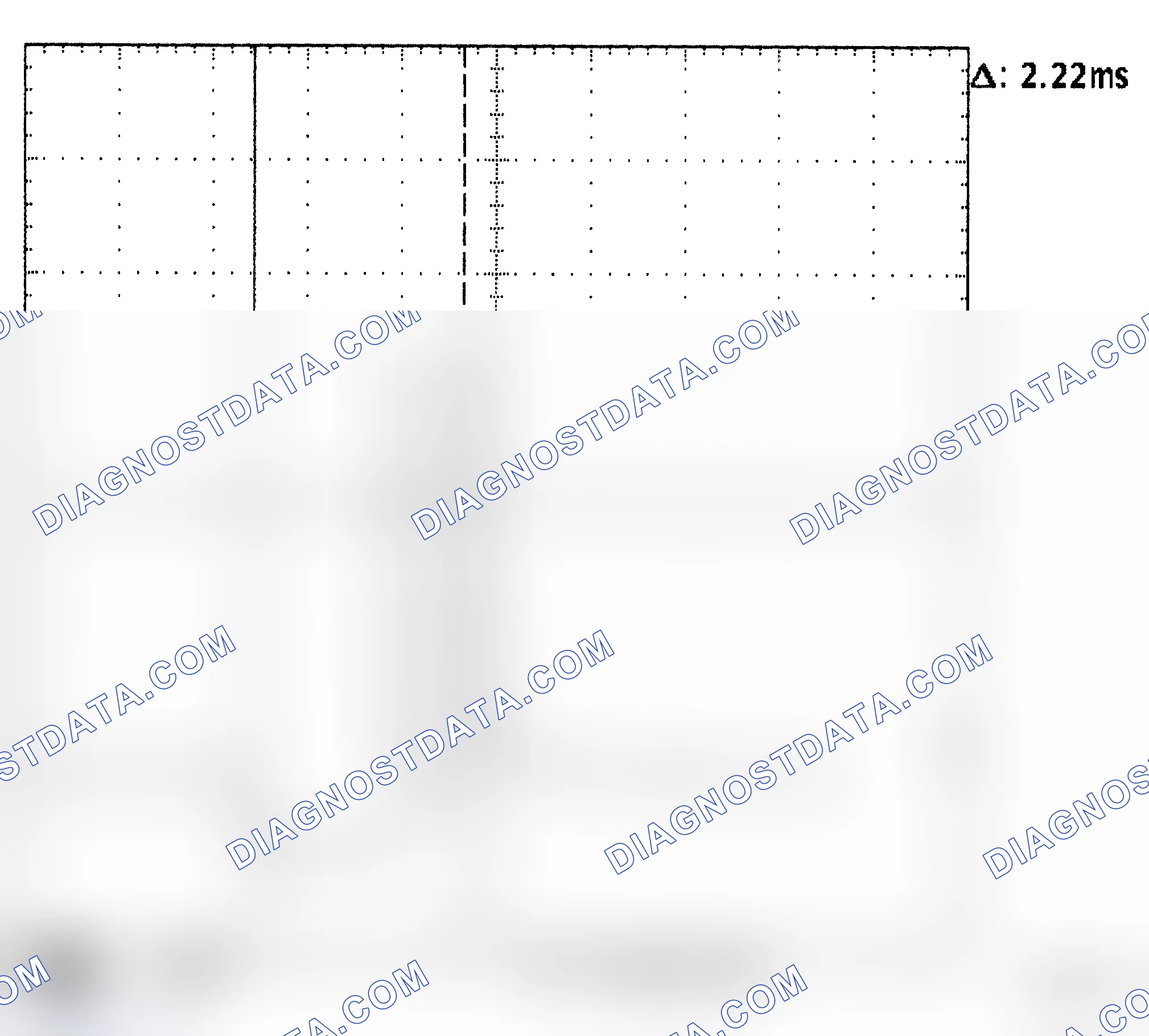 Scheme 168: Injector Waveform (Voltage) - Cursors Used - Known Good