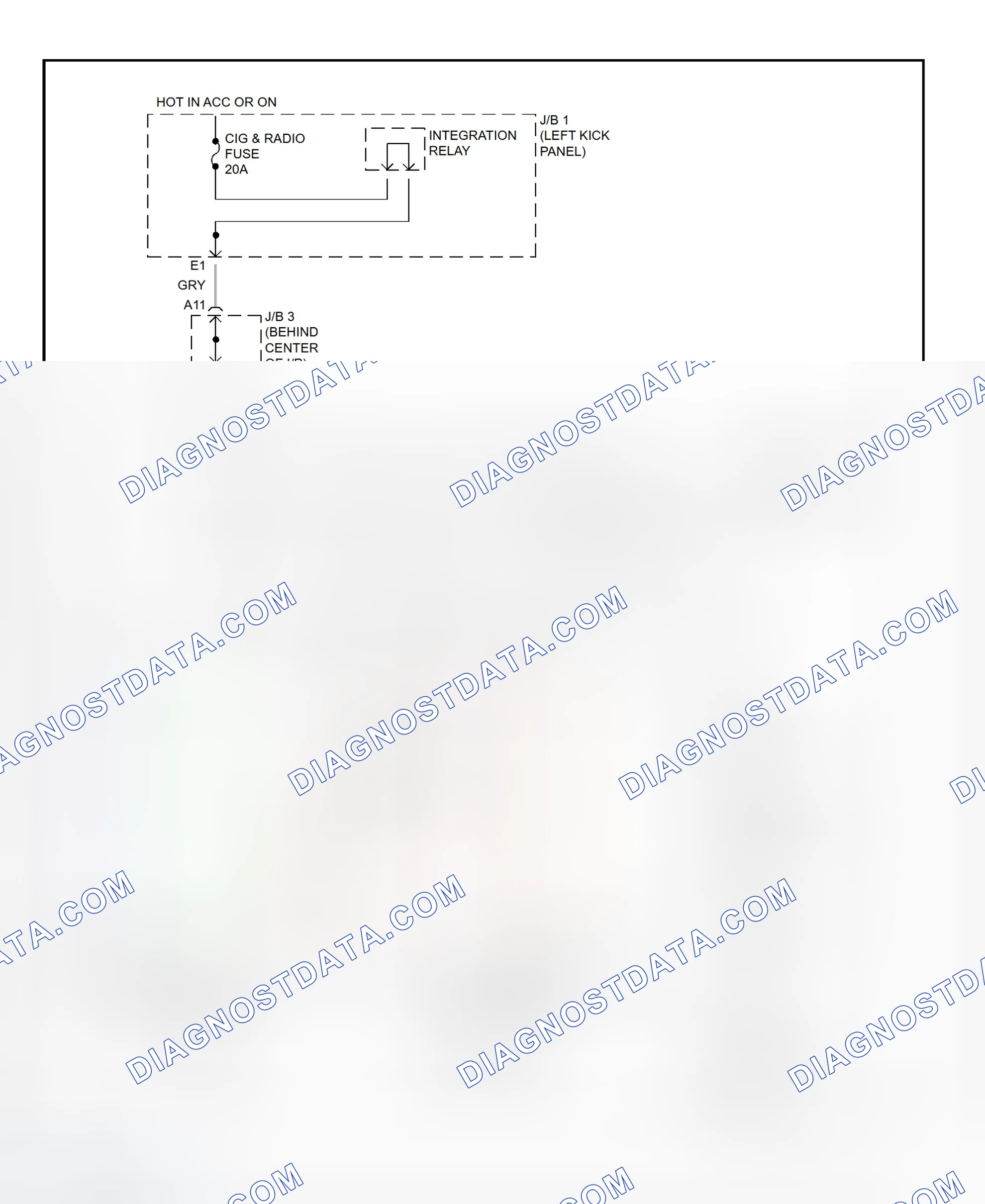 Scheme 3: Power Mirror System Wiring Diagram