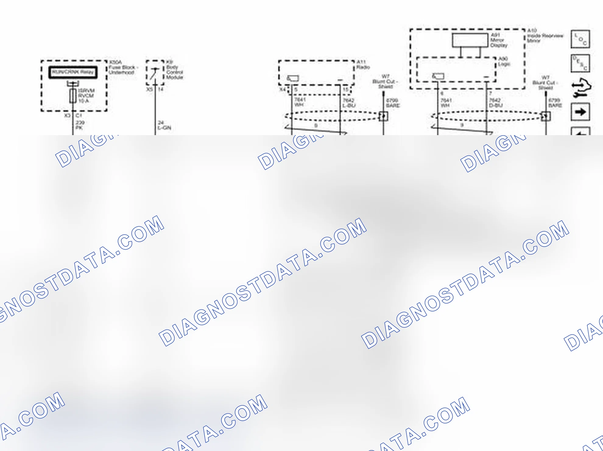 Scheme 2: Rear Vision Camera (with UYS) Wiring Schematics