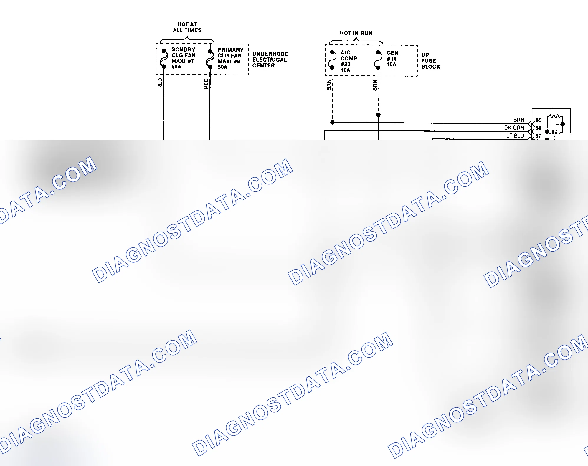 Scheme 48: Automatic A/C-Heater System Wiring Diagram (2 Of 2)