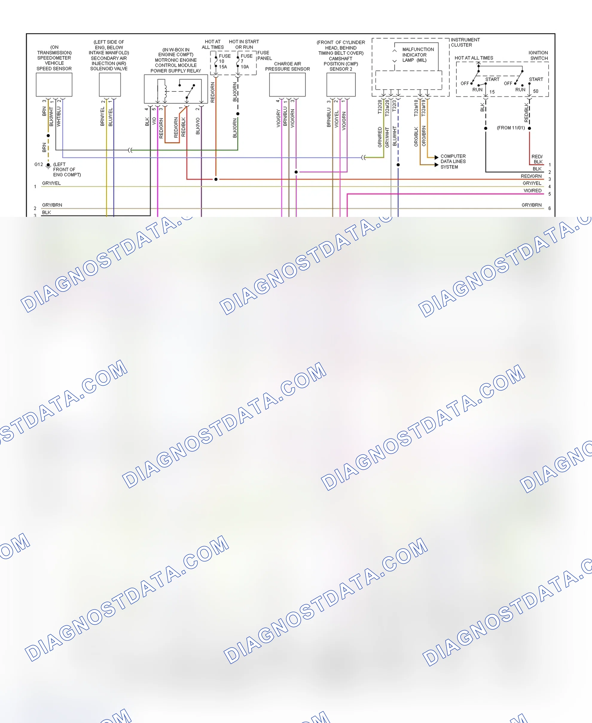 Scheme 22: Wiring Diagram (TT 1.8L - 2 Of 3)