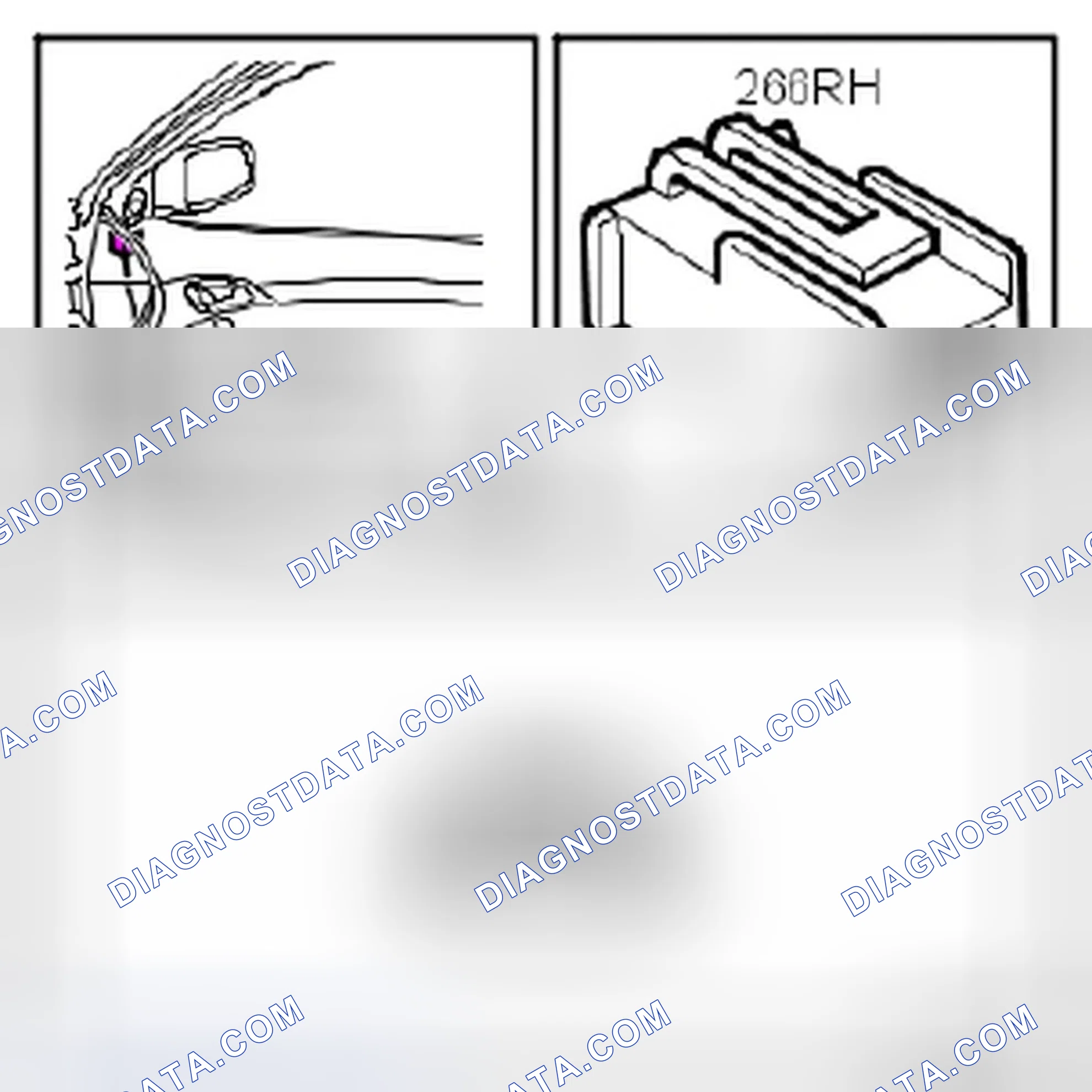 Scheme 186: Front Right Door Speaker (266RH)