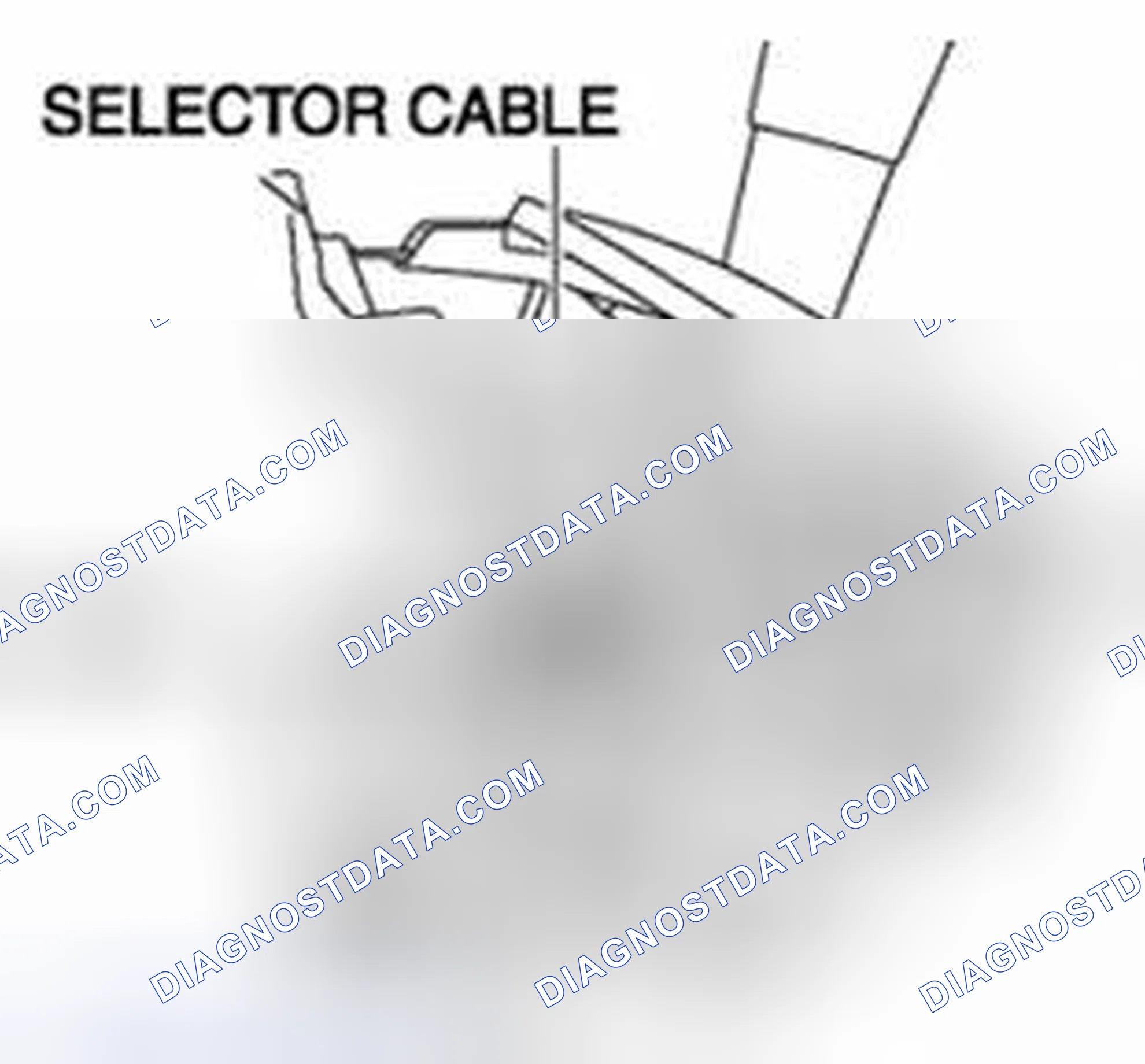 Scheme 454: Selector Cable Adjustment