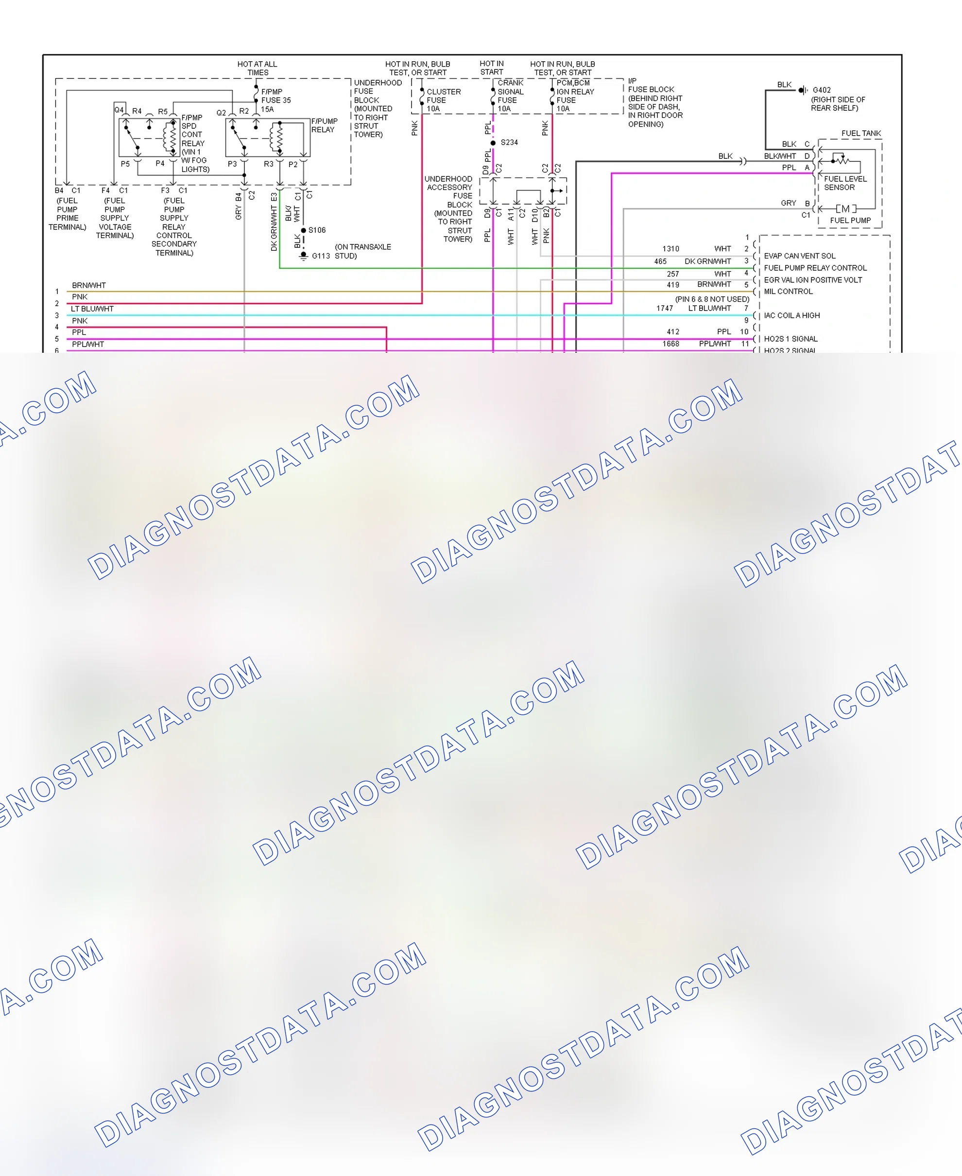 Scheme 199: PCM Wiring Diagram (Regal - 3.8L - 4 Of 4)