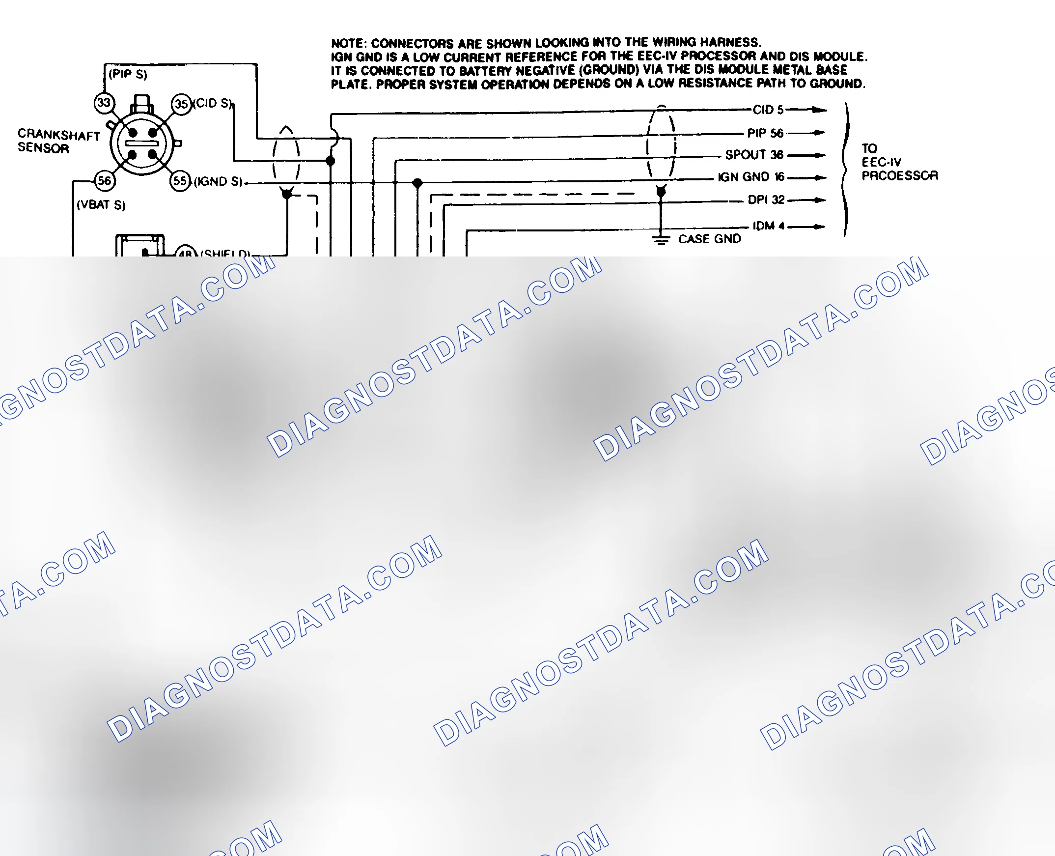 Scheme 159: DIS System Wiring Diagram (Mustang 2.3L)