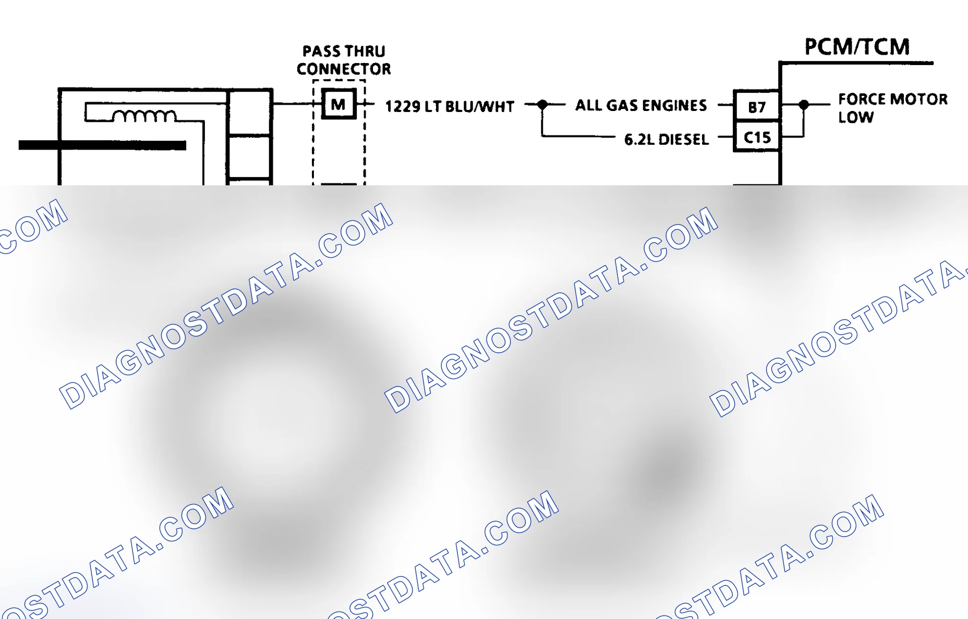 Scheme 292: CODE 73, FORCE MOTOR CURRENT (CURRENT ERROR) - LT. TRUCK
