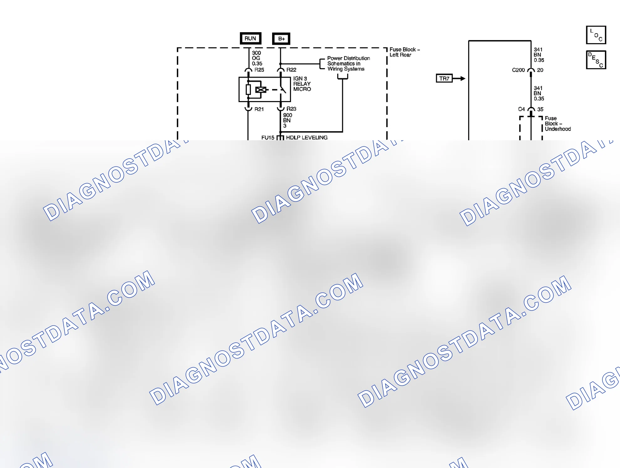 Scheme 7: Headlight Leveling Schematics