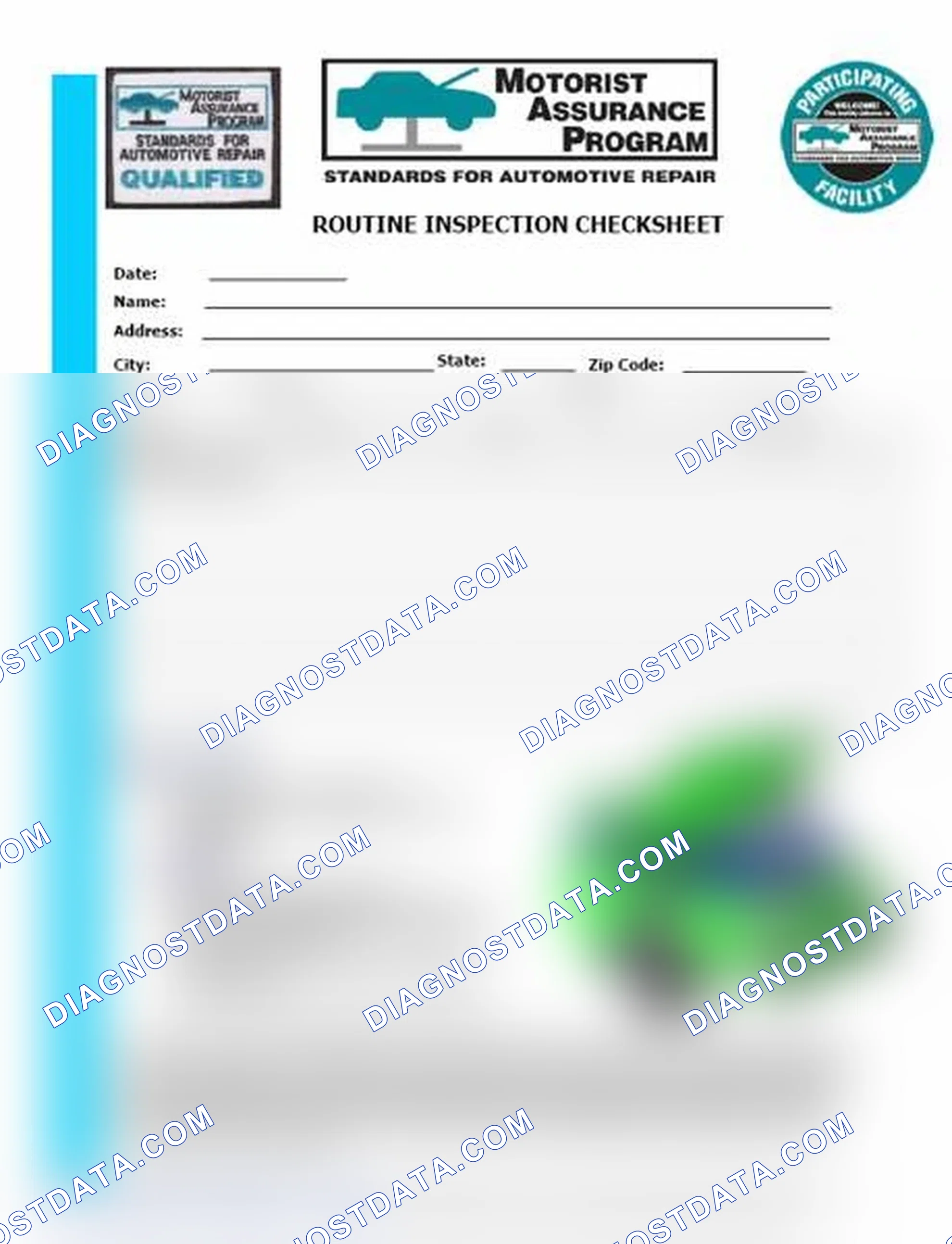 Scheme 26: Routine Inspection Checksheet (1 Of 2)