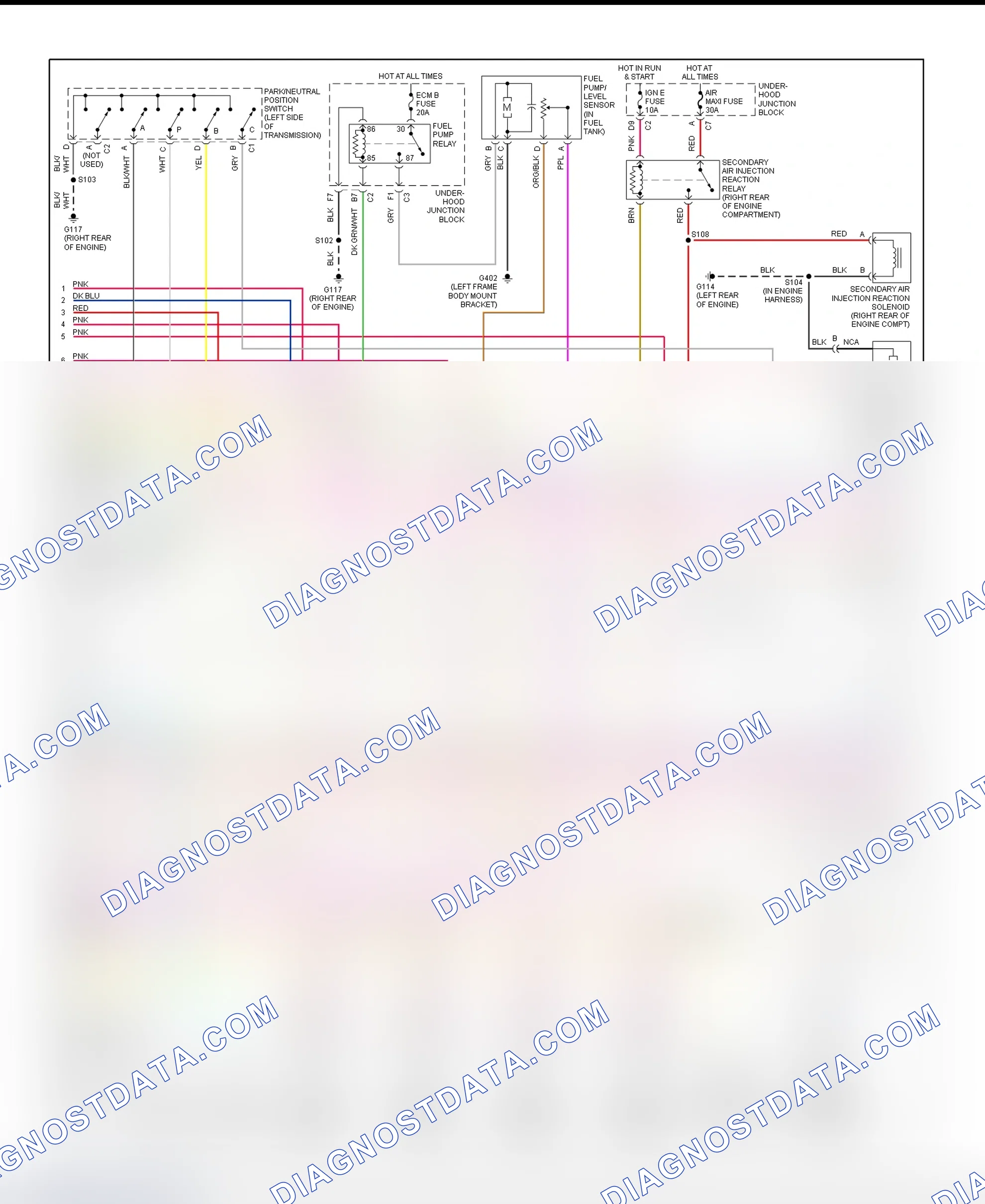 Scheme 179: PCM Wiring Diagram (Sierra, Silverado, Suburban, Tahoe, Yukon & Yukon XL - 4.8L & 5.3L - Canadian Built - 2 Of 5)