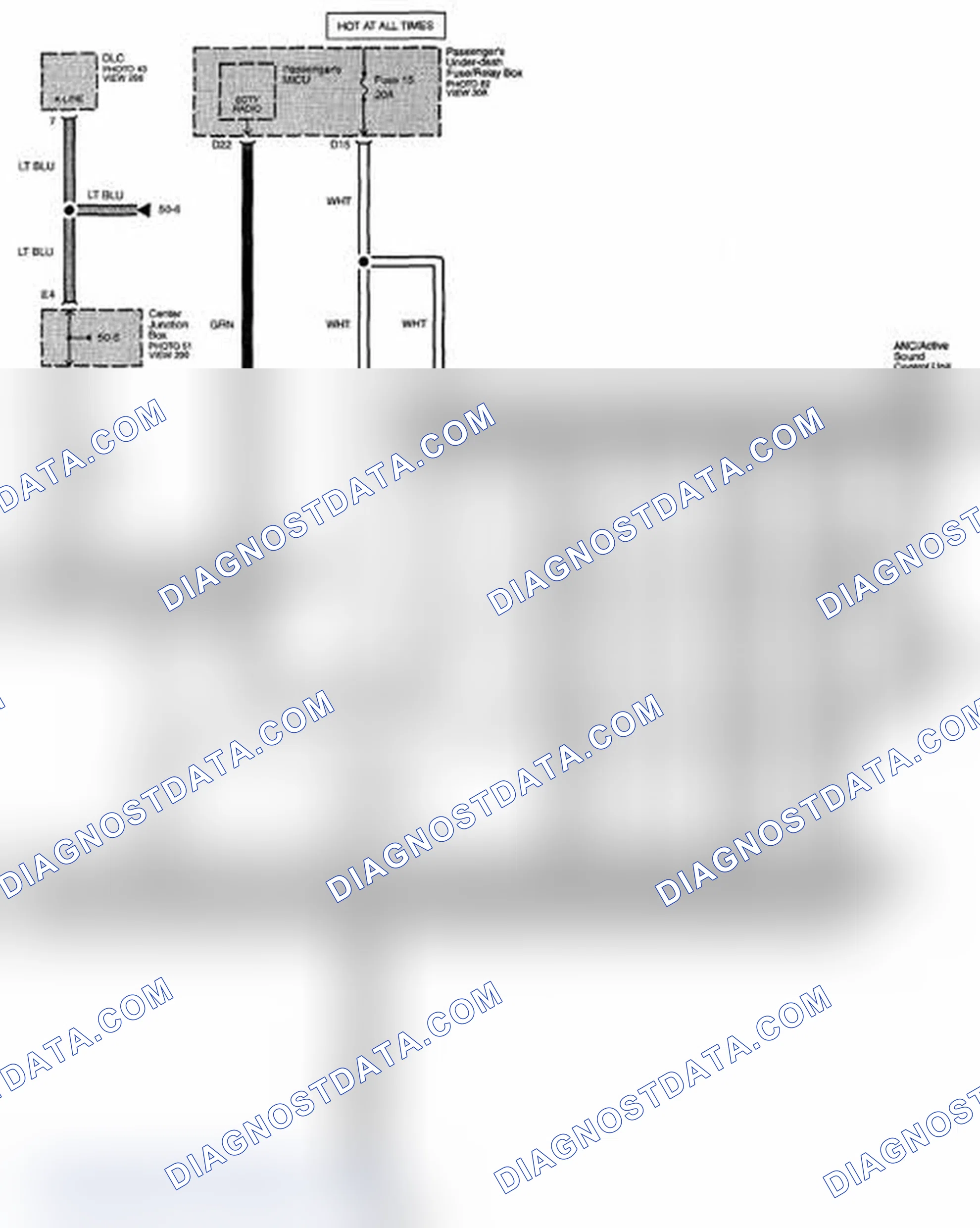 Scheme 297: Audio System Circuit Diagram - Without Navigation (Page 150-4)