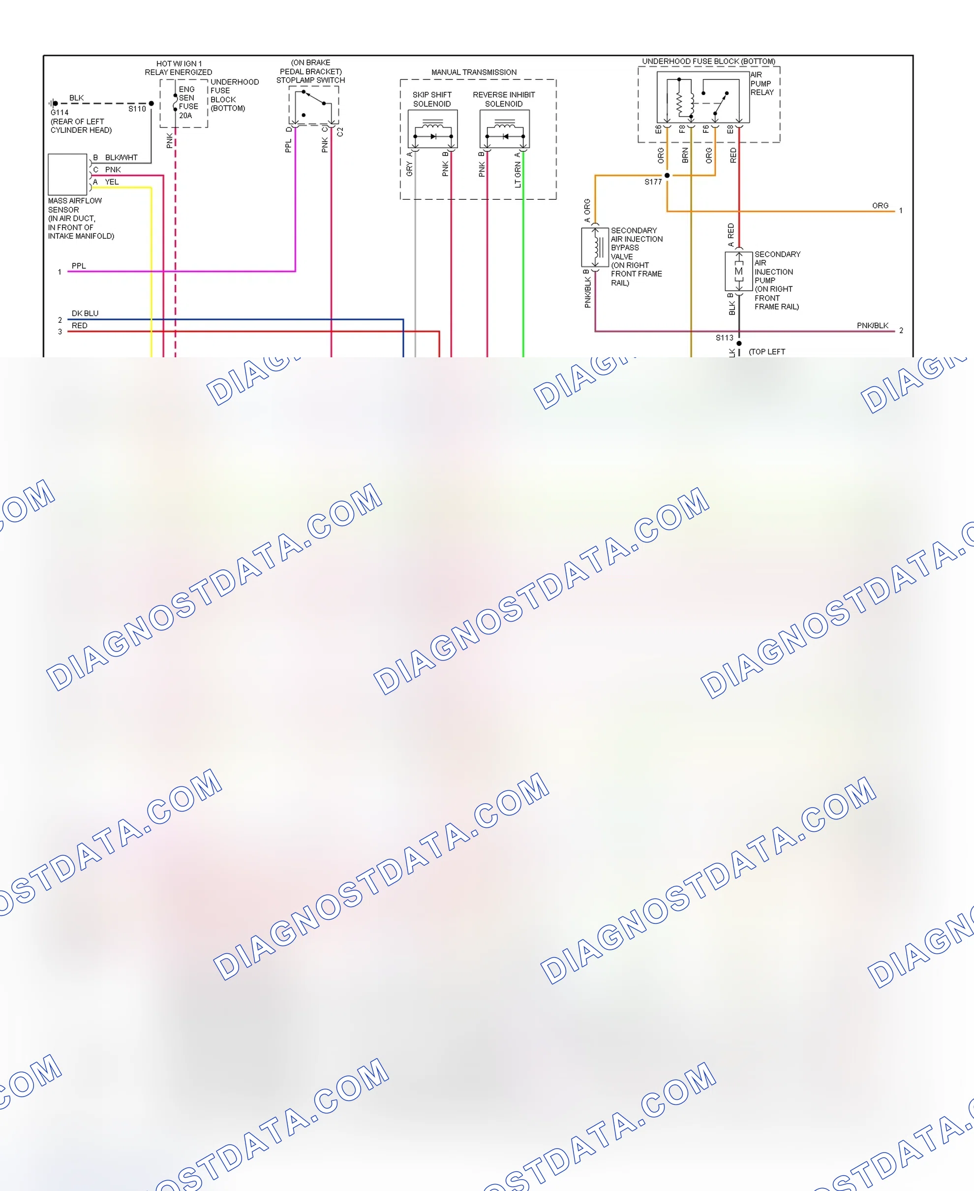 Scheme 30: PCM Wiring Diagram (Camaro & Firebird - 5.7L - 2 Of 4)