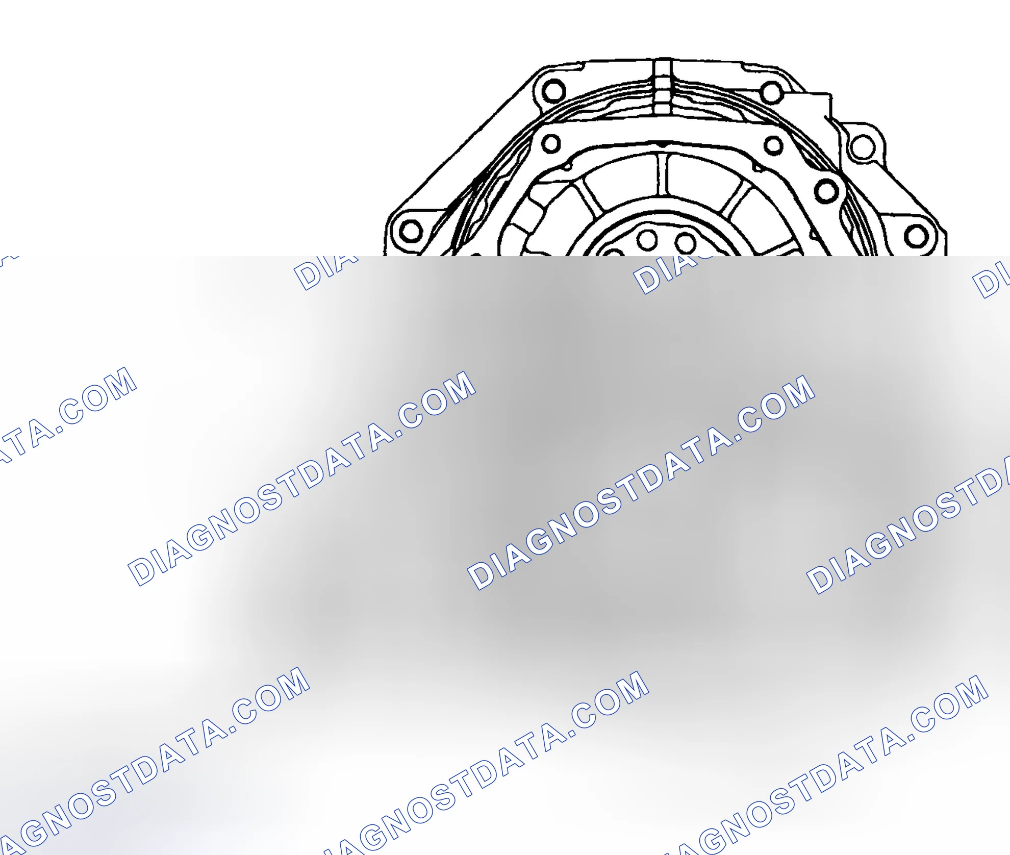Scheme 39: Transmission Case (Rear Side) Fluid Passages