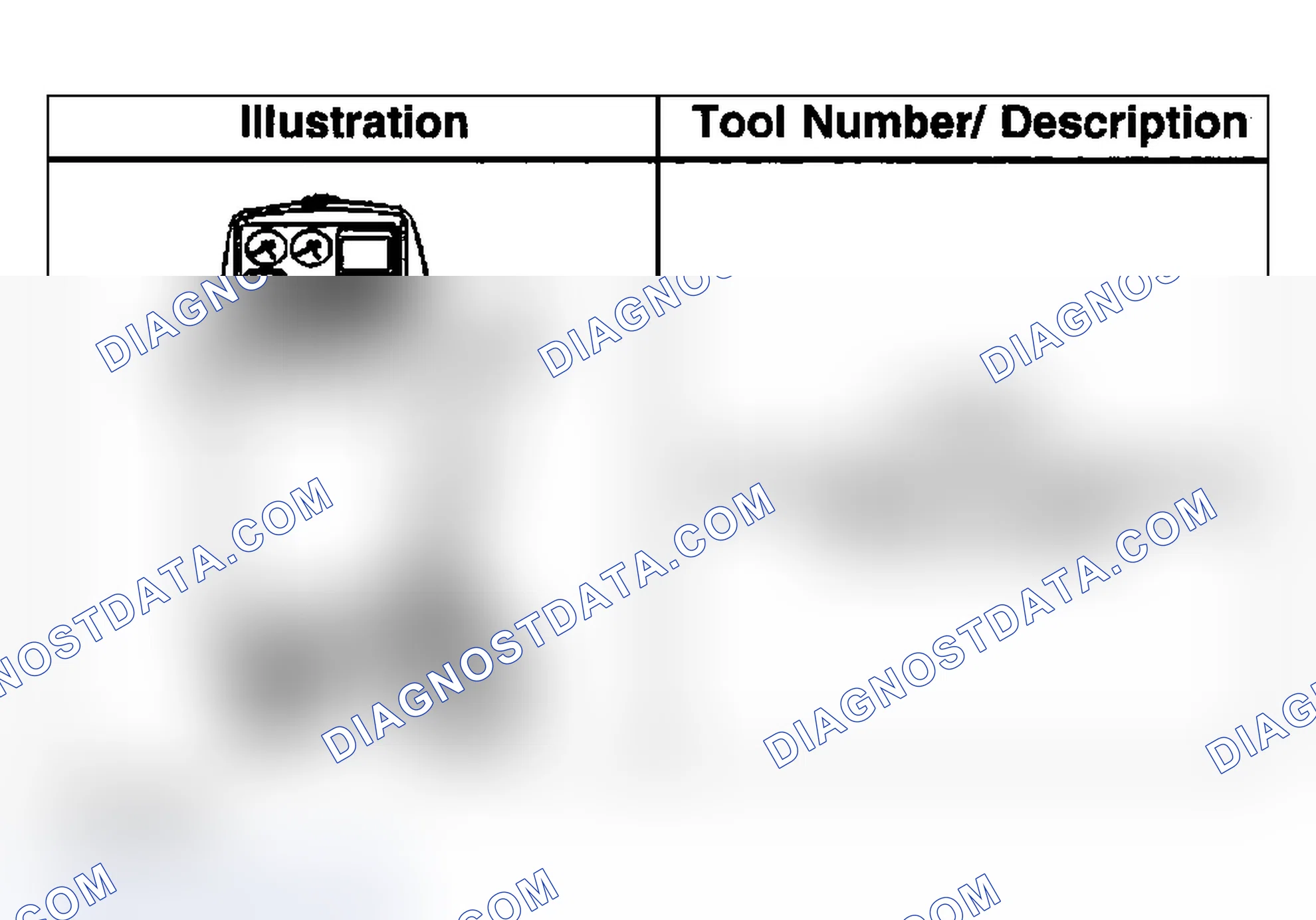 Scheme 78: Special Tools and Equipment
