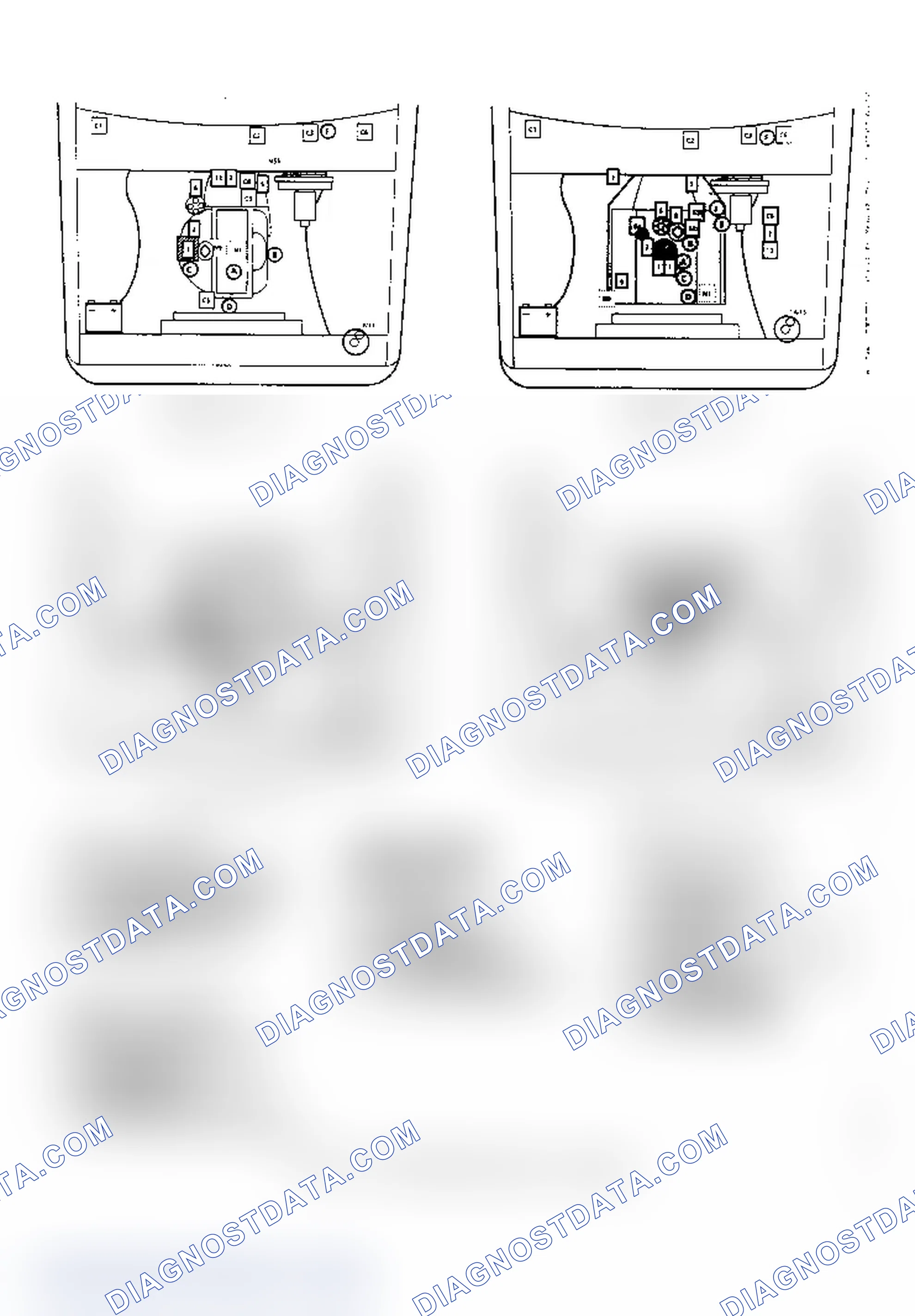Scheme 2: Component Locations for S Series Trucks and Astro Vans