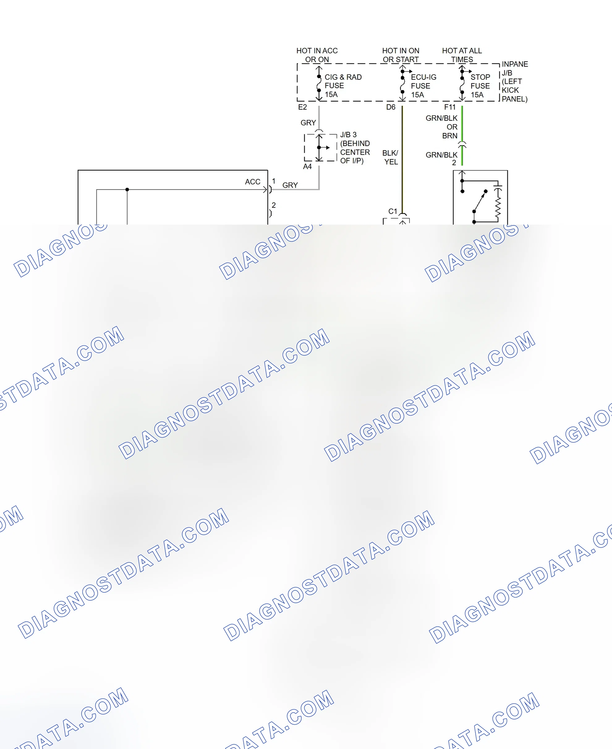 Scheme 95: Shift Interlock System Wiring Diagram (Celica)